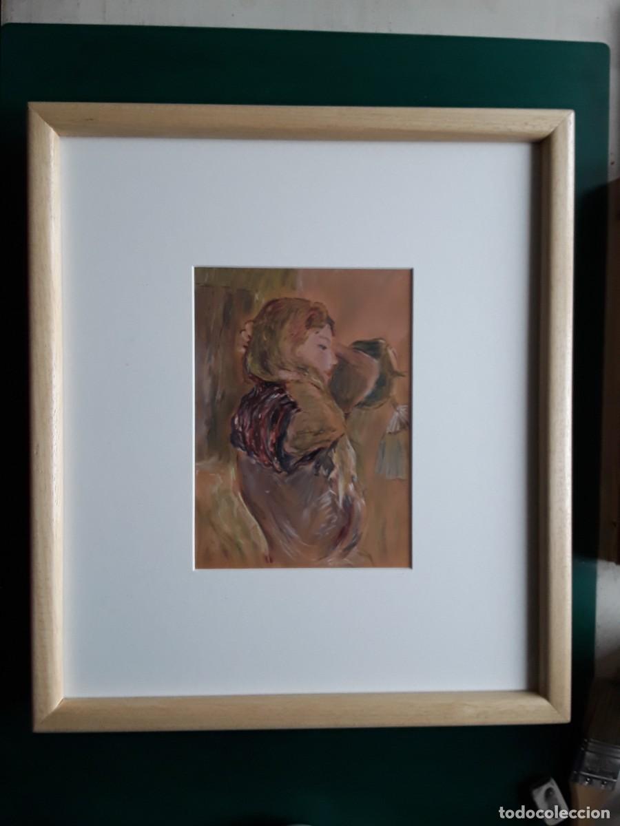 Arte: Pintura enmarca al pastel