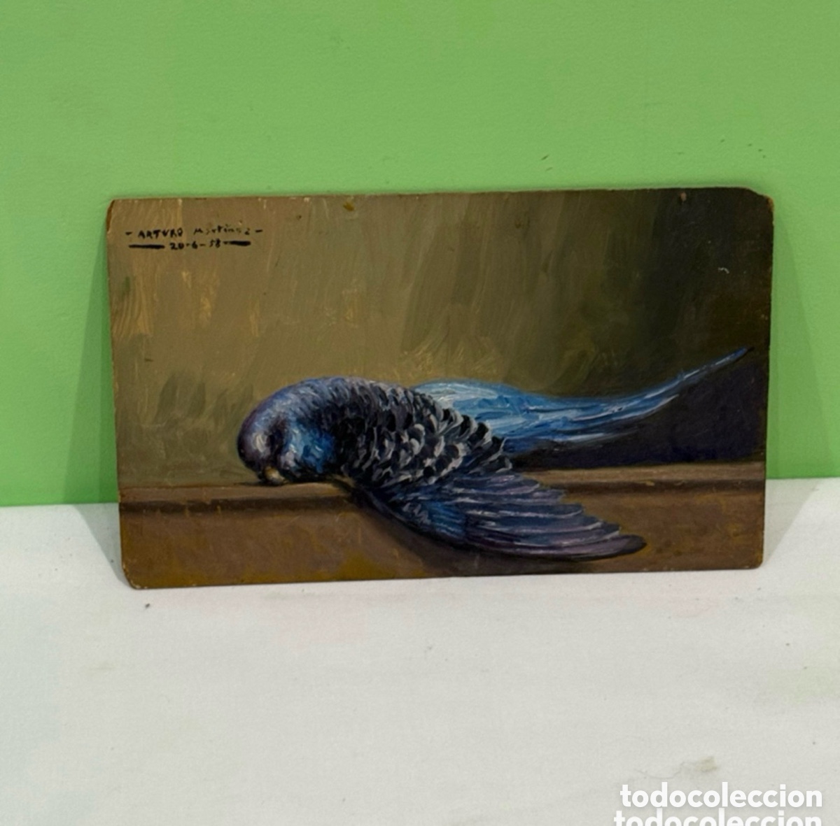 Kunst: ARTURO MARTINEZ (VALENCIA 1899 - BARCELONA? ) OLEO SOBRE TABLEX