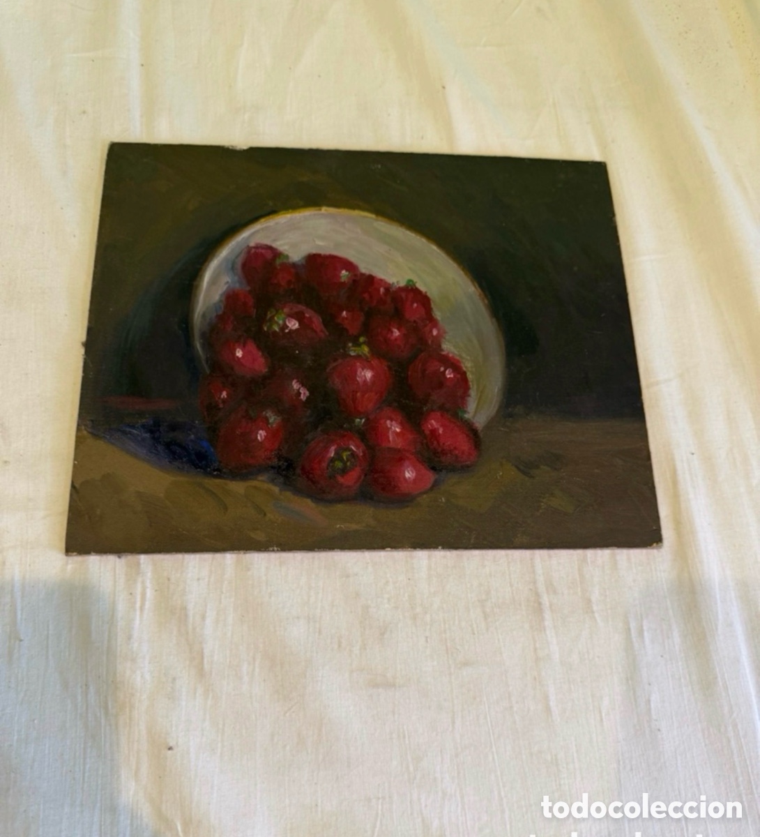 Arte: ARTURO MARTINEZ CABEZAS (VALENCIA 1899 - BARCELONA ? ) OLEO SOBRE TABLEX.BODEG&Oacute;N.