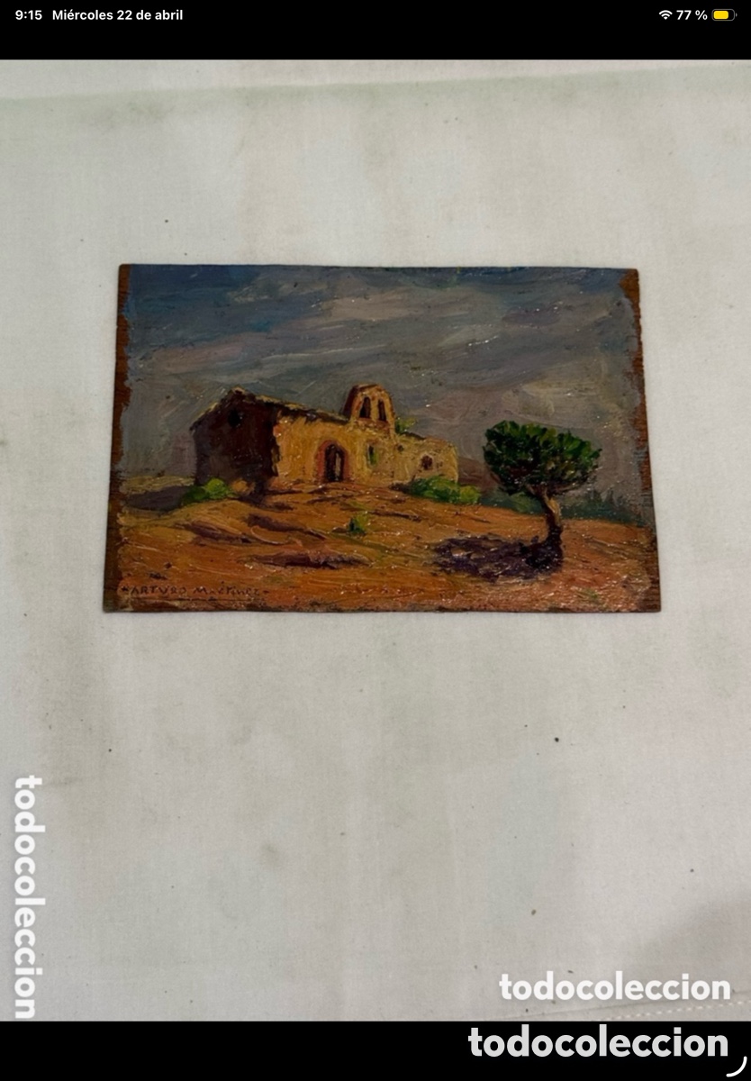 Art: ARTURO MARTINEZ (VALENCIA 1899 - BARCELONA) OLEO SOBRE TABLEX