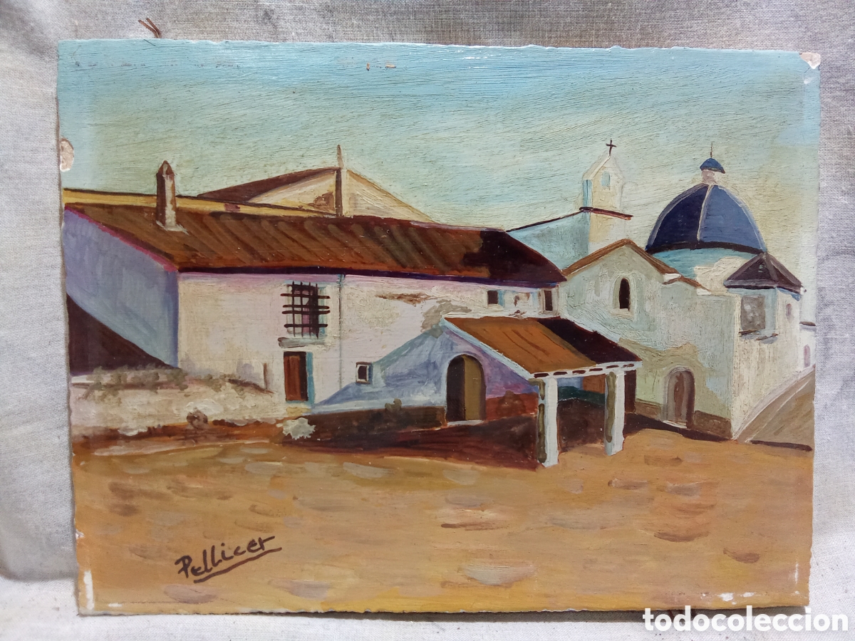 Kunst: PAISAJE RURAL EN TABLILLA AL &Oacute;LEO DE PELLICER