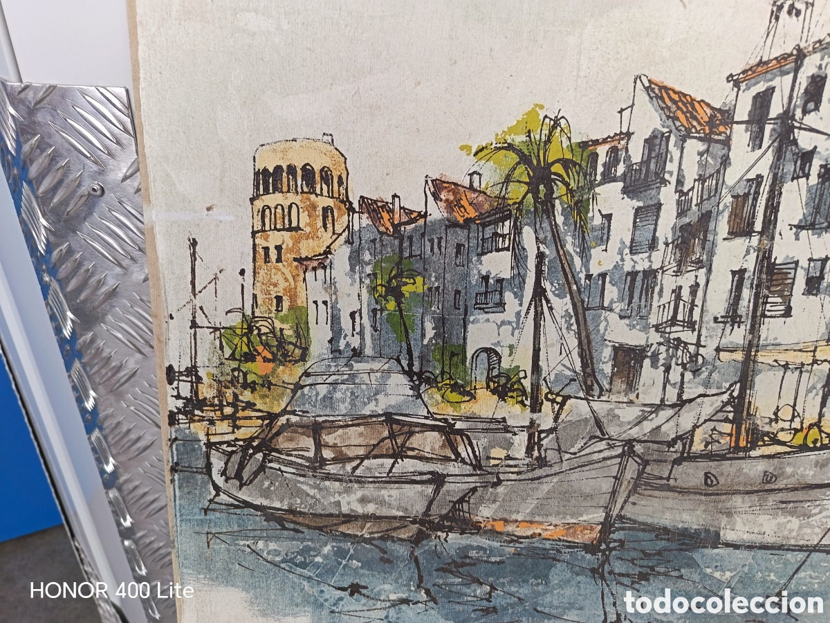 Arte: Paisaje marino sobre lienzo