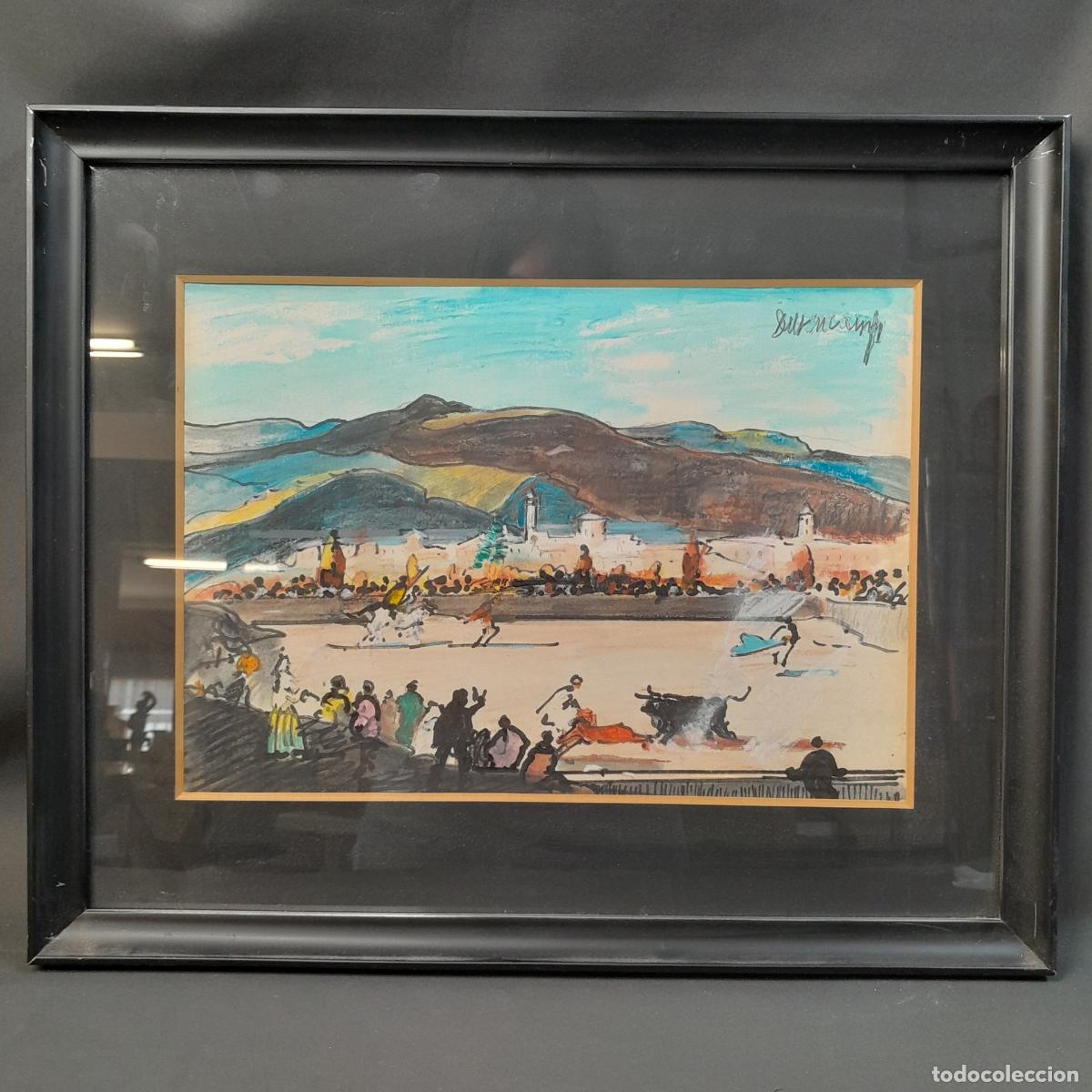 Arte: C-1982. RAFAEL DURANCAMPS (SABADELL, 1891 - BARCELONA 1979). T&Eacute;CNICA MIXTA SOBRE PAPEL.