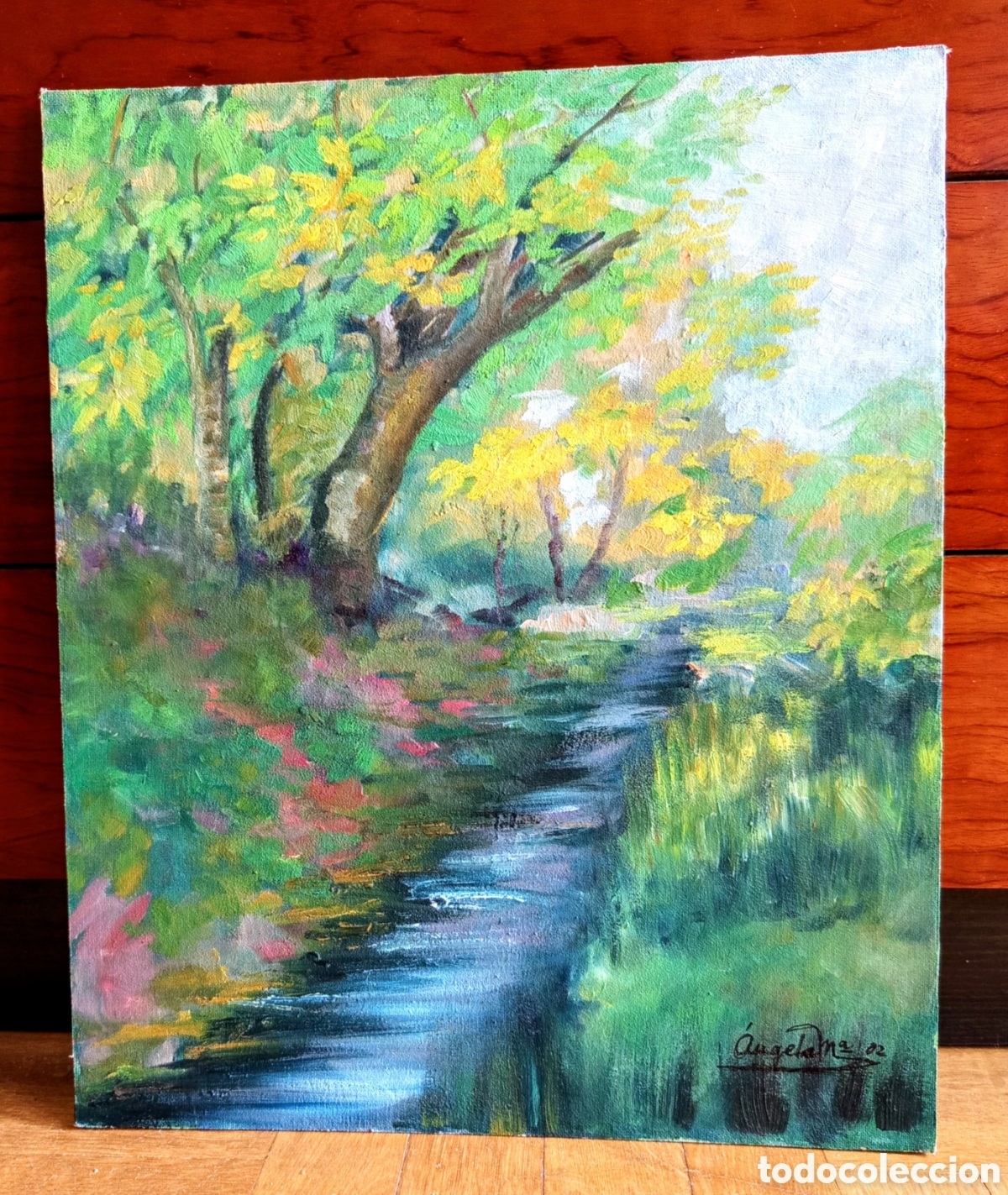 Arte: &Oacute;leo sobre tabla 46x38 cm. - Foto 1