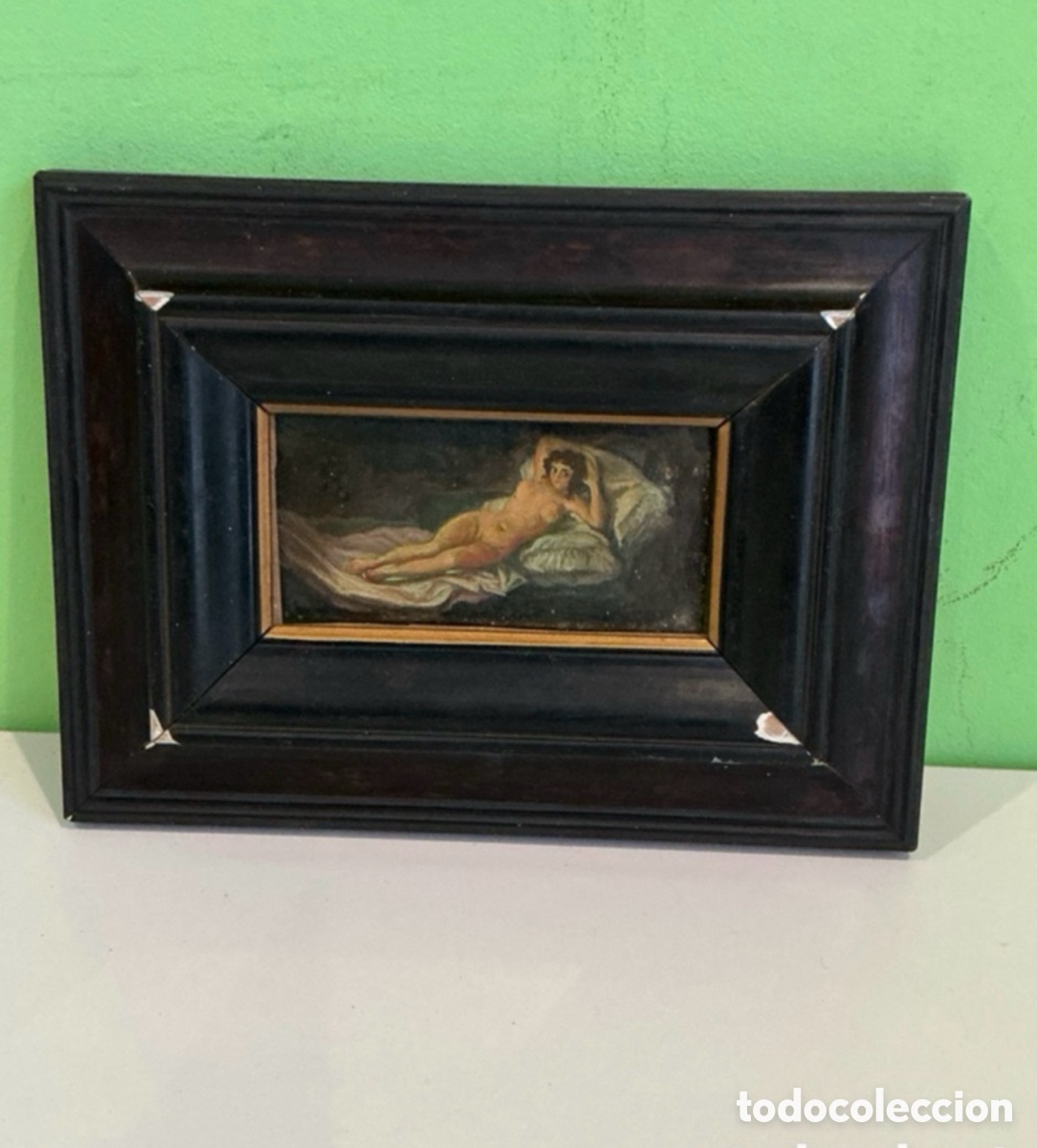 Arte: Arturo Mart&iacute;nez Cabezas (Valencia 1899) &oacute;leo sobre tablex mujer desnuda