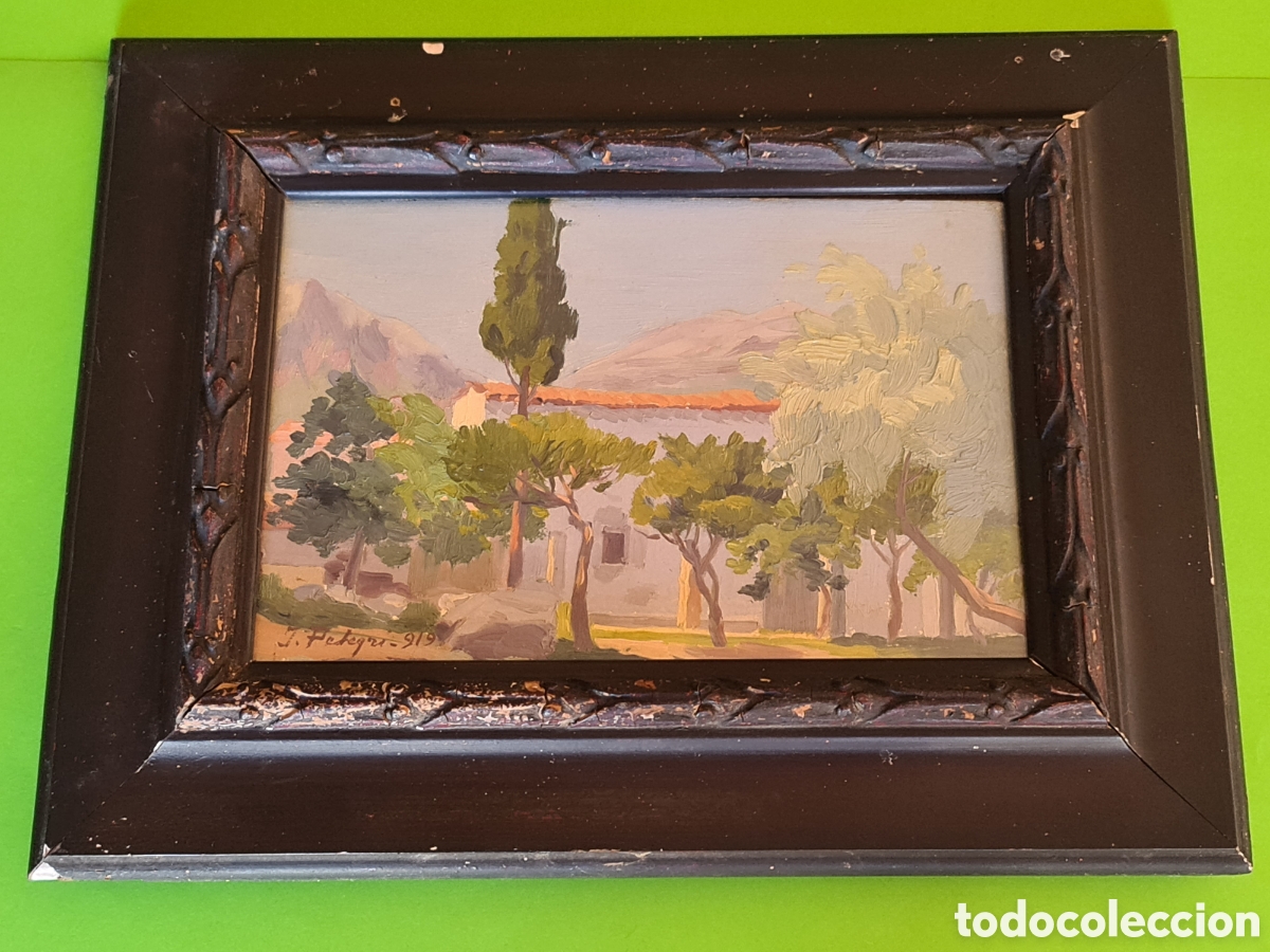 Arte: Pintura al &oacute;leo tablex / J.PELEGRI ( 1919)