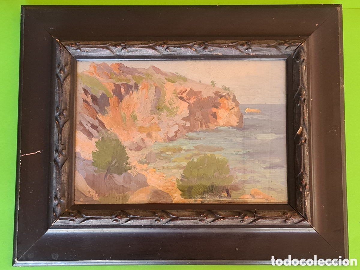 Arte: Pintura al &oacute;leo tablex / J. PELEGRI (1925)