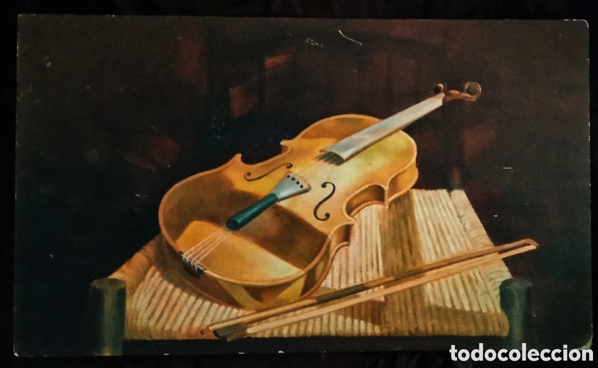 Arte: &Oacute;LEO s.T&Aacute;BLEX / (REALISMO). BODEG&Oacute;N; * VIOL&Iacute;N SOBRE SILLA *. AN&Oacute;NIMO. MAGN&Iacute;FICA OBRA