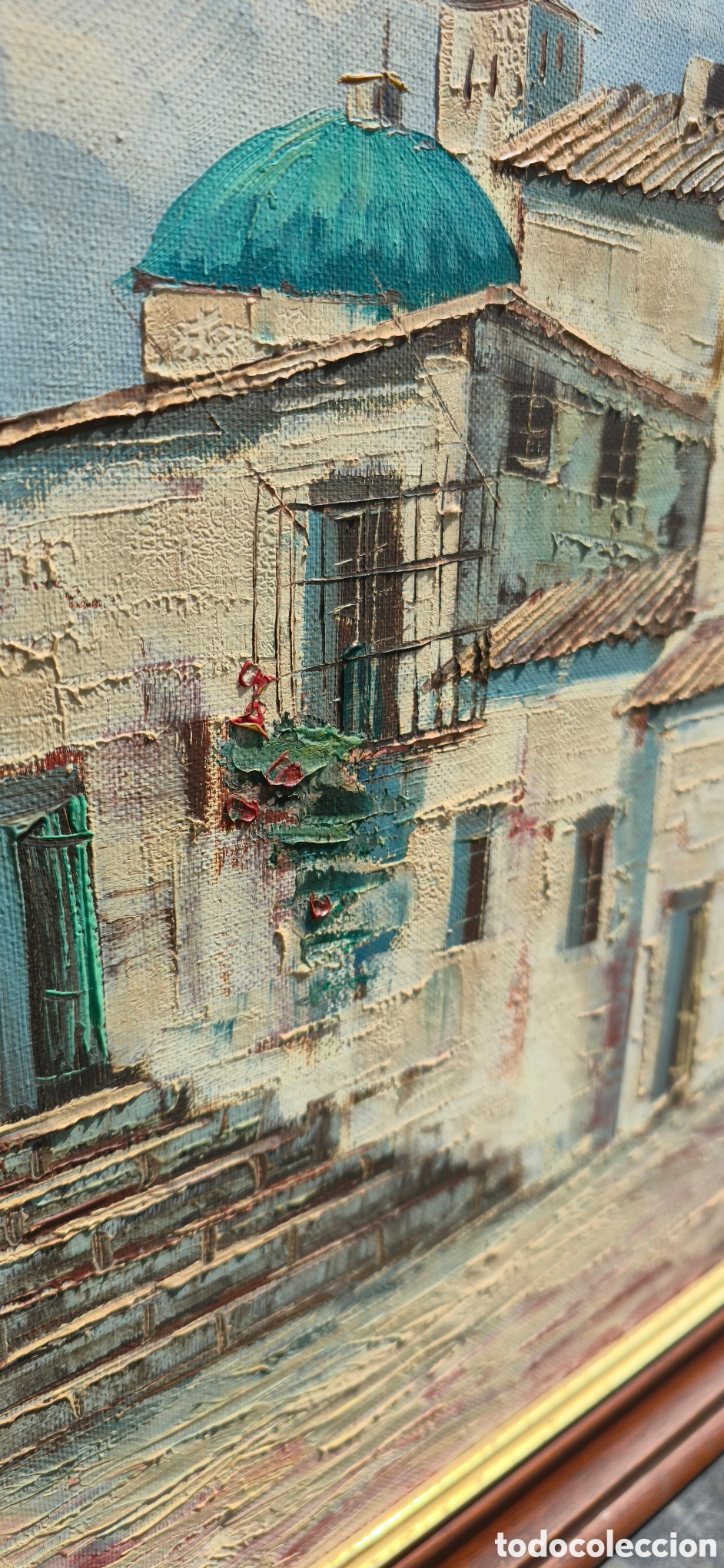 Arte: Oleo sobre lienzo. Calles Andaluzas