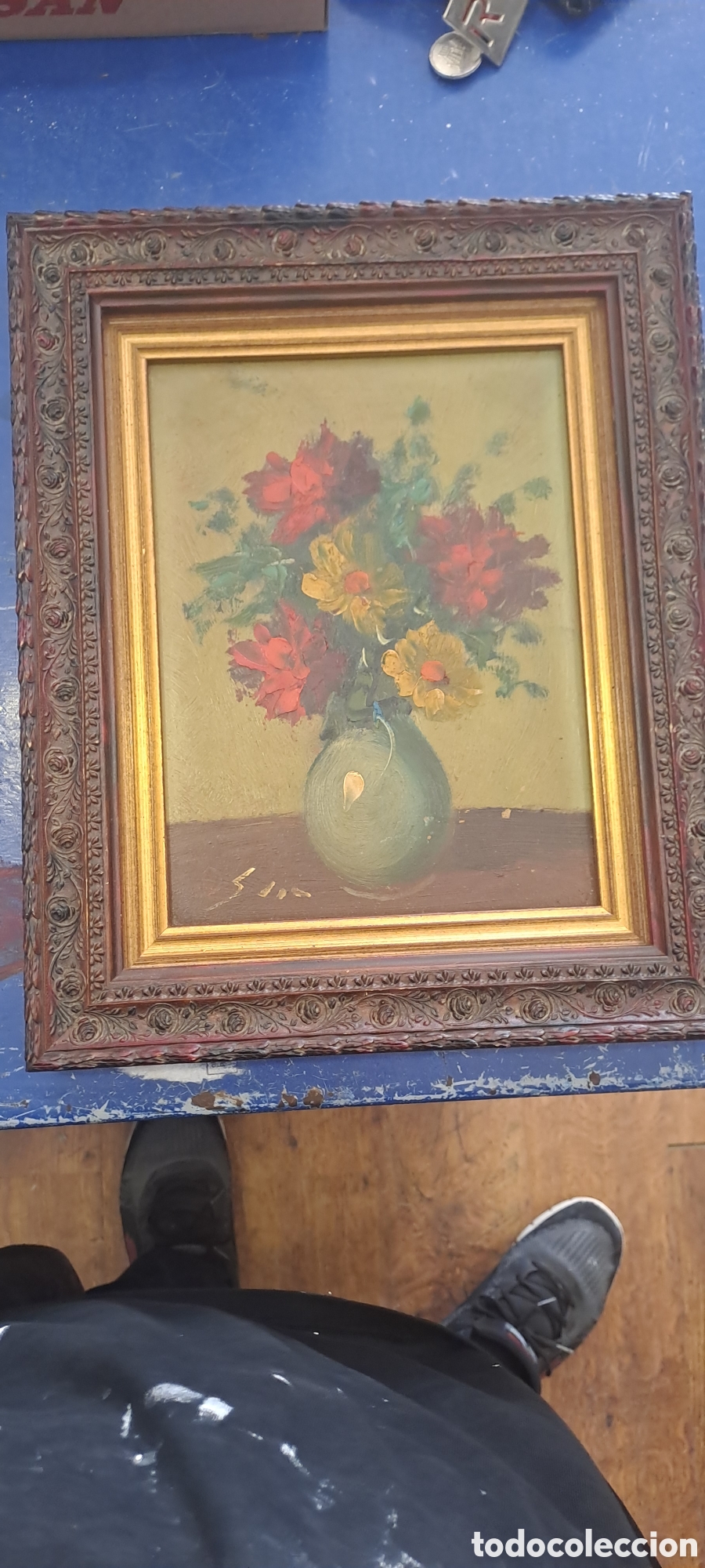 Arte: Cuadro al oleo firmado