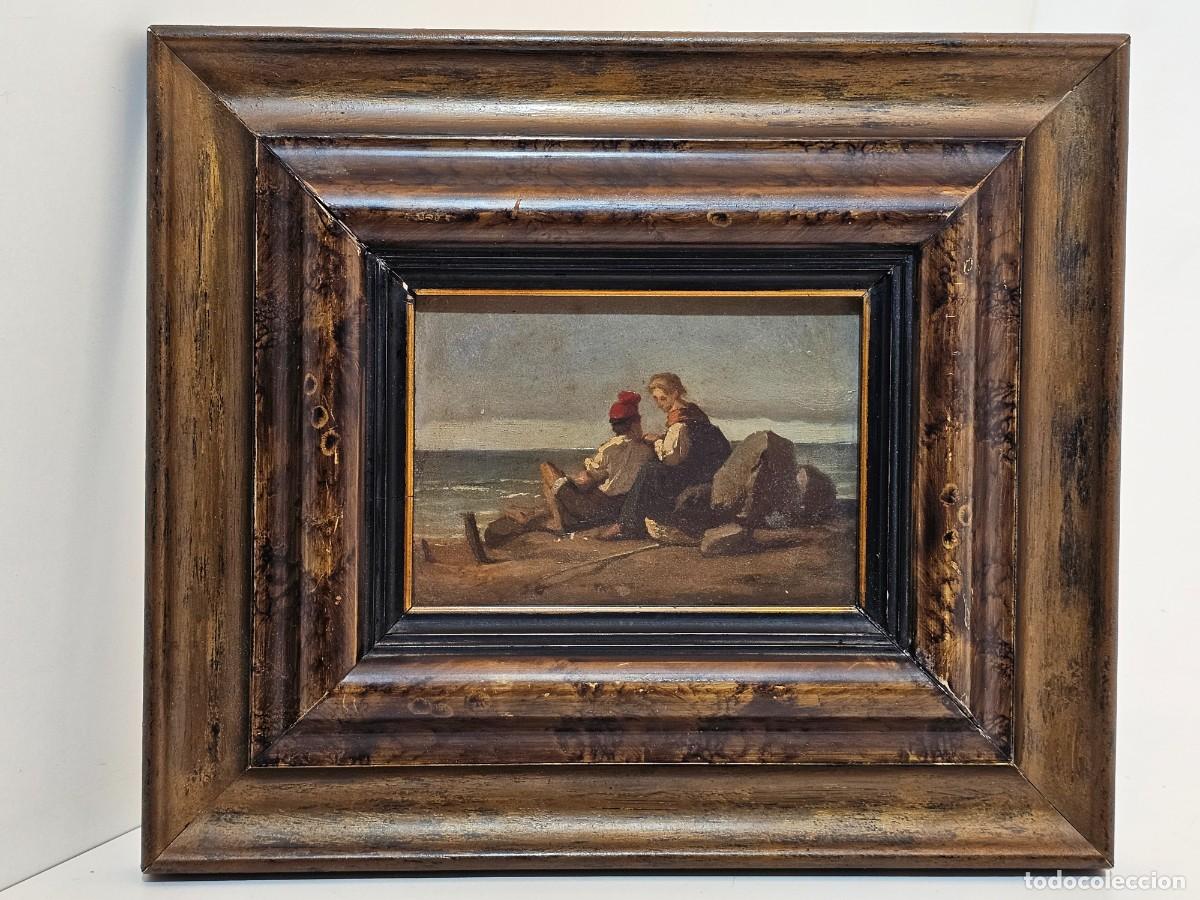 Arte: ANTON DE FERRER I CORRIOL, (VIC 1844-1909), OLI SOBRE CARTRO, (13X10)