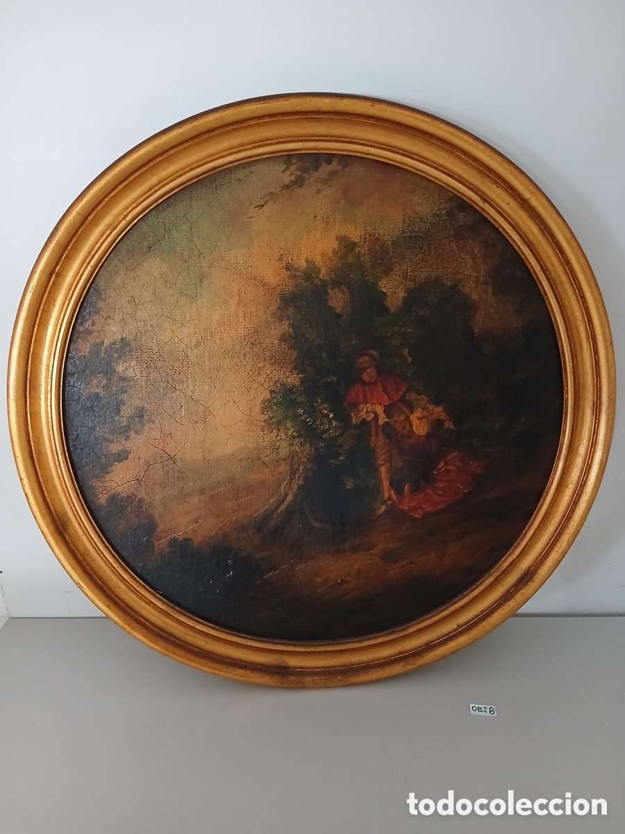 Arte: Antiguo &oacute;leo sobre tabla - Foto 1