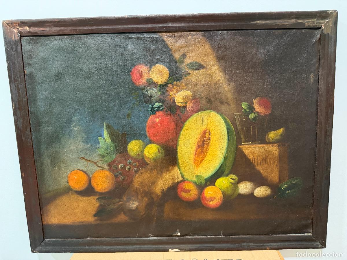Arte: Escuela Espa&ntilde;ola , Bodeg&oacute;n frutas y flores , &oacute;leo del S. XVIII , C&oacute;rdoba , Sevilla ,R707