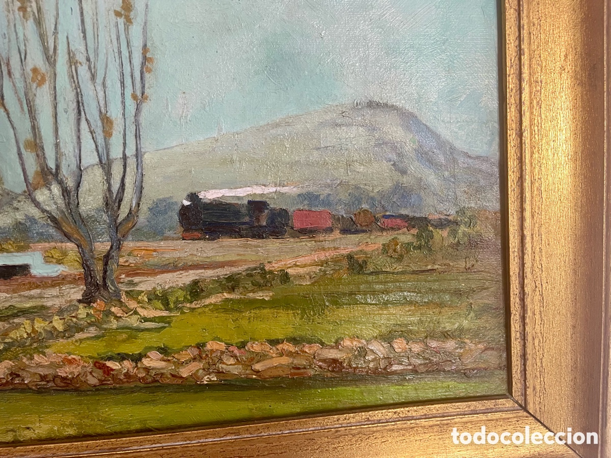 Arte: &Oacute;leo sobre lienzo. Restaurado. - Foto 6