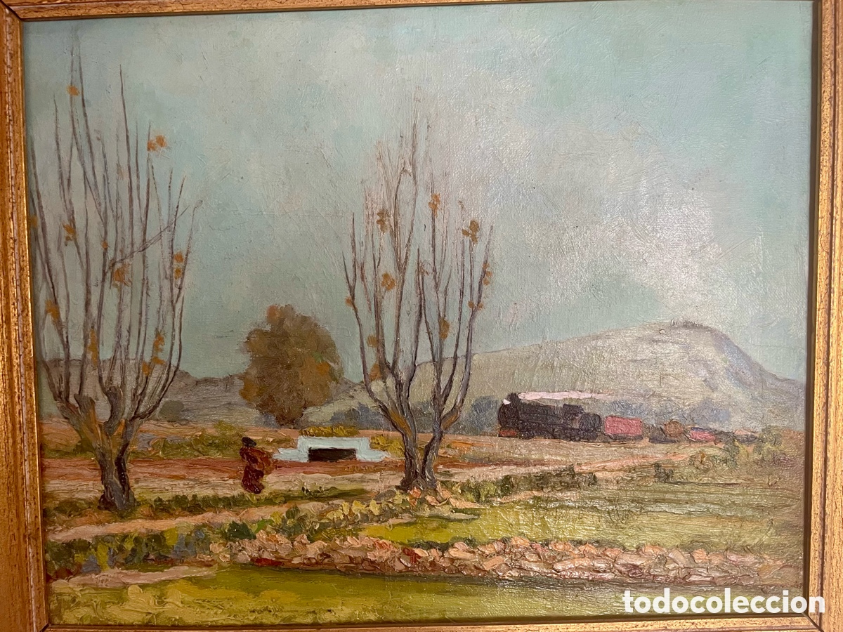 Arte: &Oacute;leo sobre lienzo. Restaurado. - Foto 1