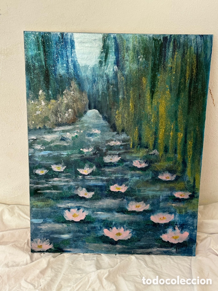 Arte: Mar&iacute;a Dolors Forcades i Vives &oacute;leo sobre tabla firmada enmarcada.