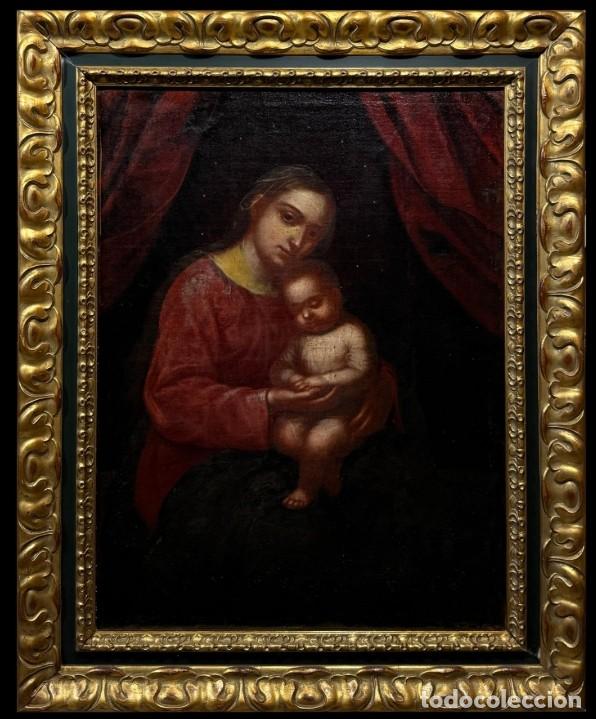 Arte: VIRGEN DEL DULCE SUE&Ntilde;O - ESCUELA DE SEVILLA (C. 1700)