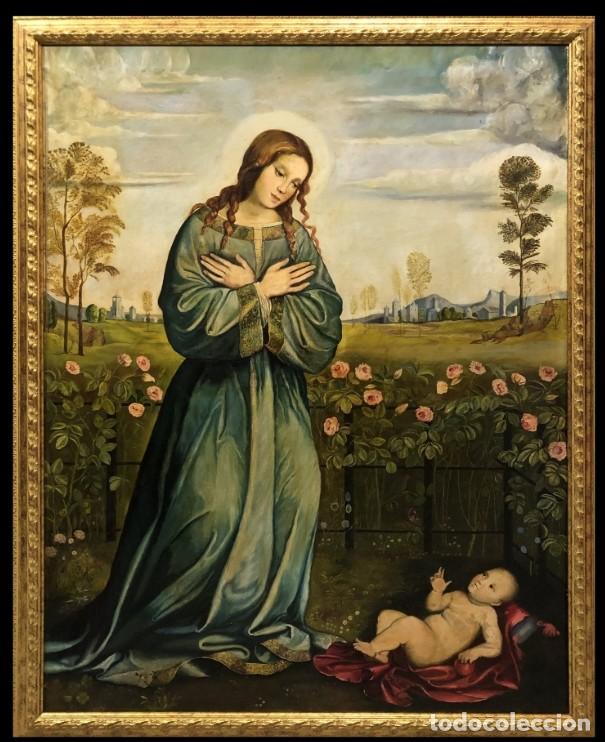 Arte: LA VIRGEN DEL JARD&Iacute;N DE ROSAS - ESCUELA EUROPEA S. XX