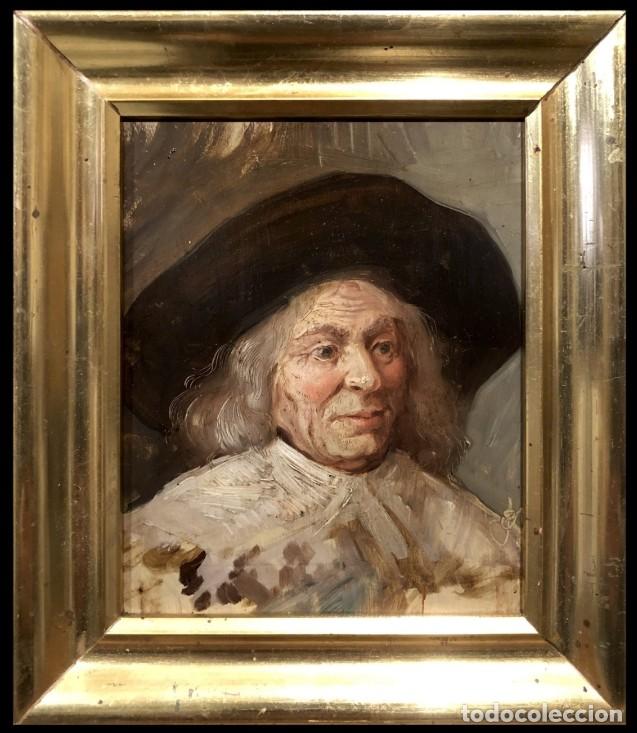 Arte: EXCELENTE RETRATO DE UN CABALLERO HOLAND&Eacute;S - ESCUELA EUROPEA (C. 1900)