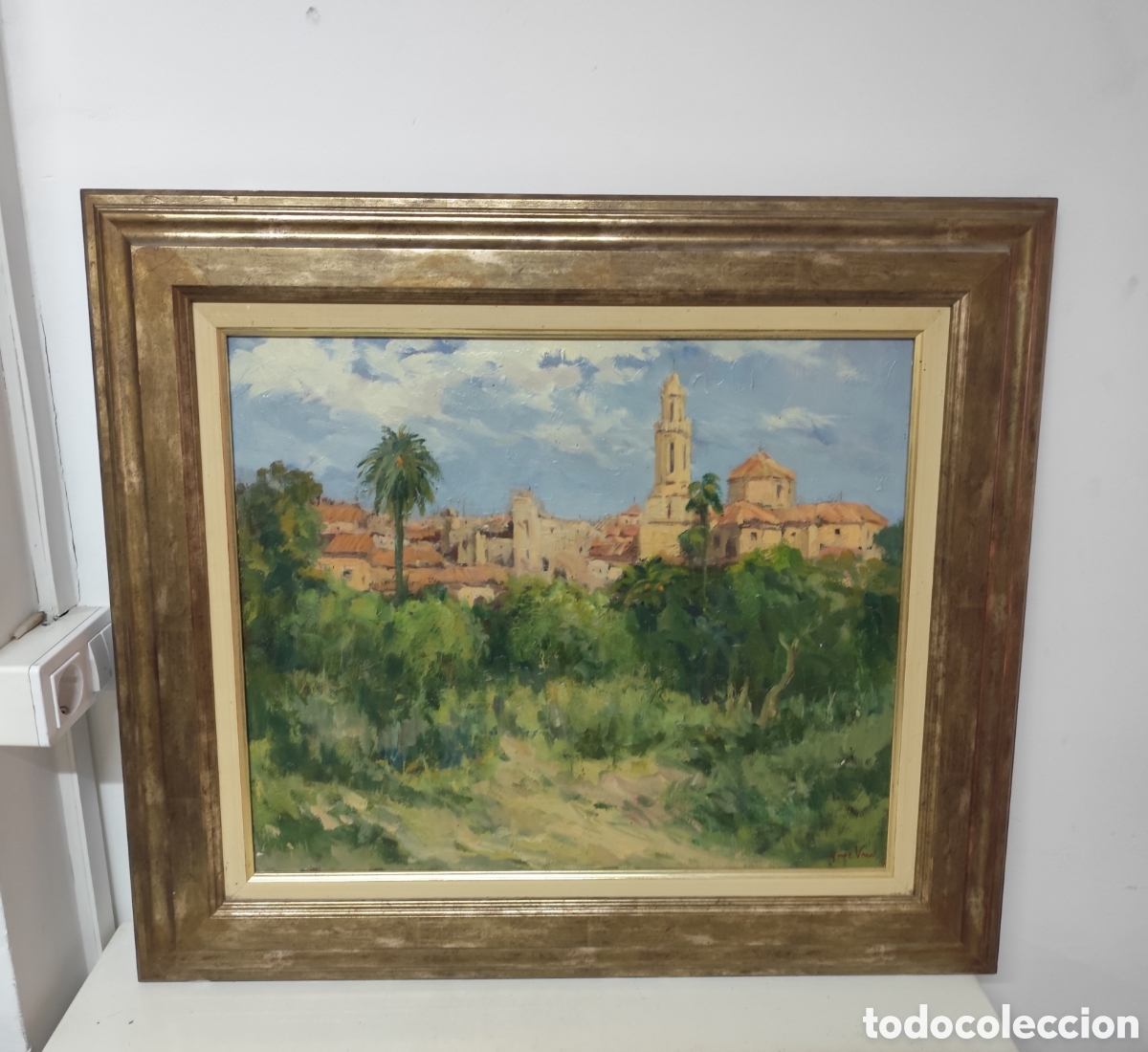 Kunst: Oleo paisaje Antonio Ruiz vaca