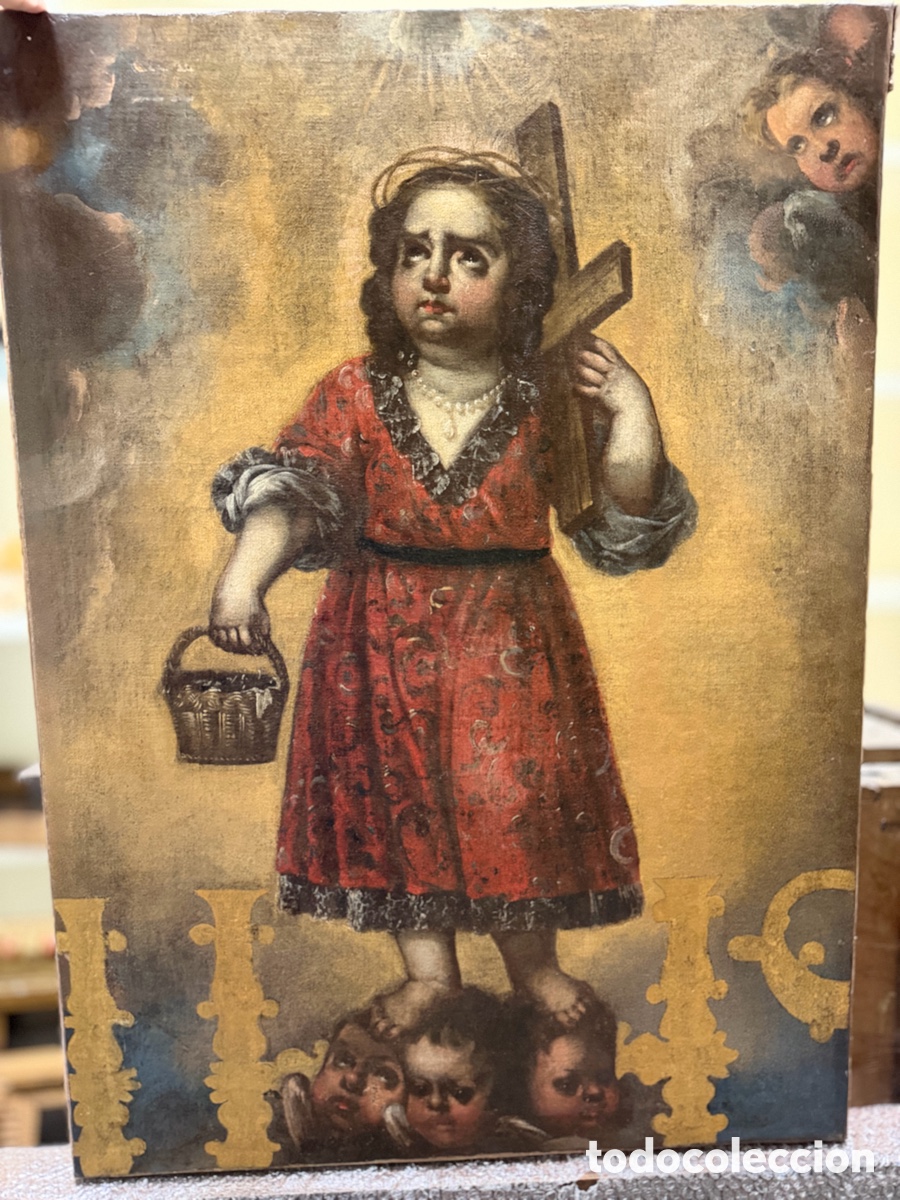 Arte: Ni&ntilde;o Jes&uacute;s Granadino. Risue&ntilde;o. Siglo XVII. Barroco. &Oacute;leo.