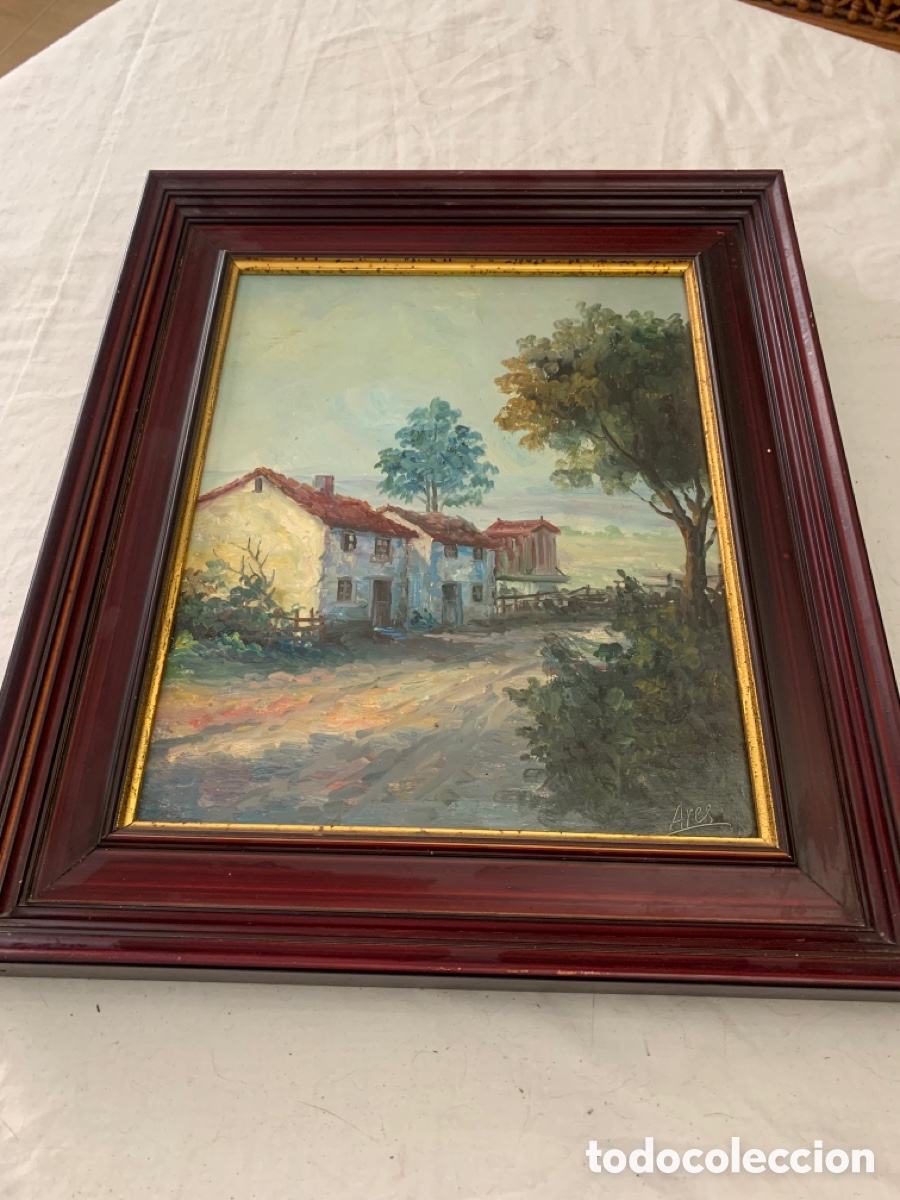 Arte: &Oacute;leo sobre tabla Firmado Ares(ver foto)