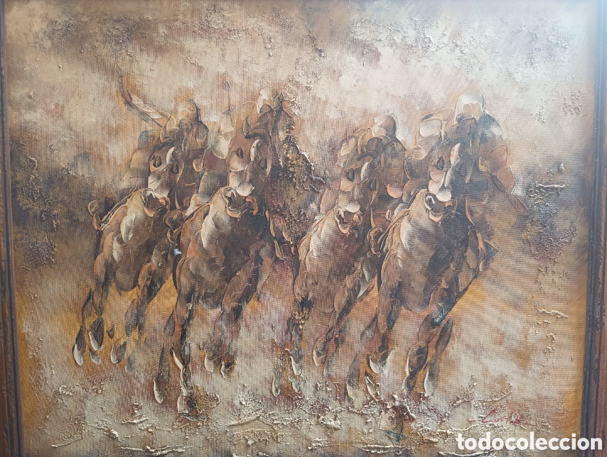 Arte: Caballos &oacute;leo materia