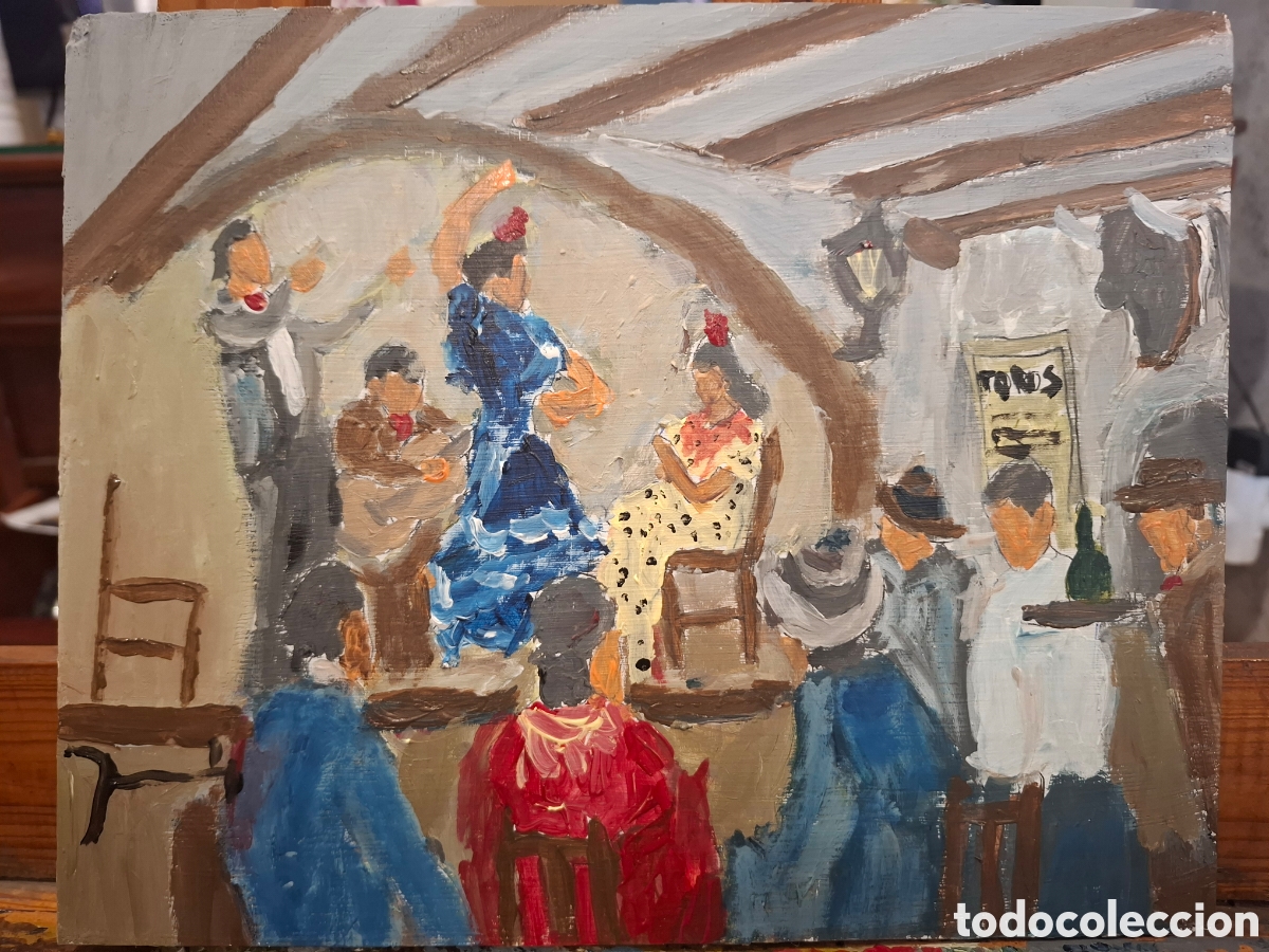 Kunst: Oleo sobre tabla costumbrista 28x22