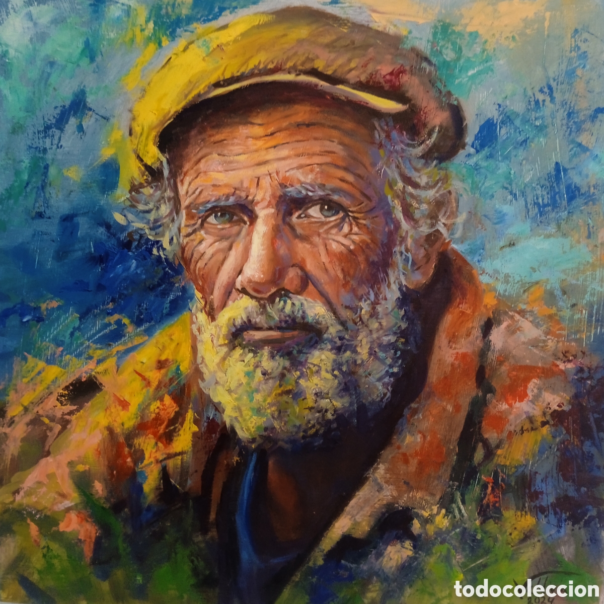 Arte: &rdquo;Retrato de Pescador&rdquo;.
