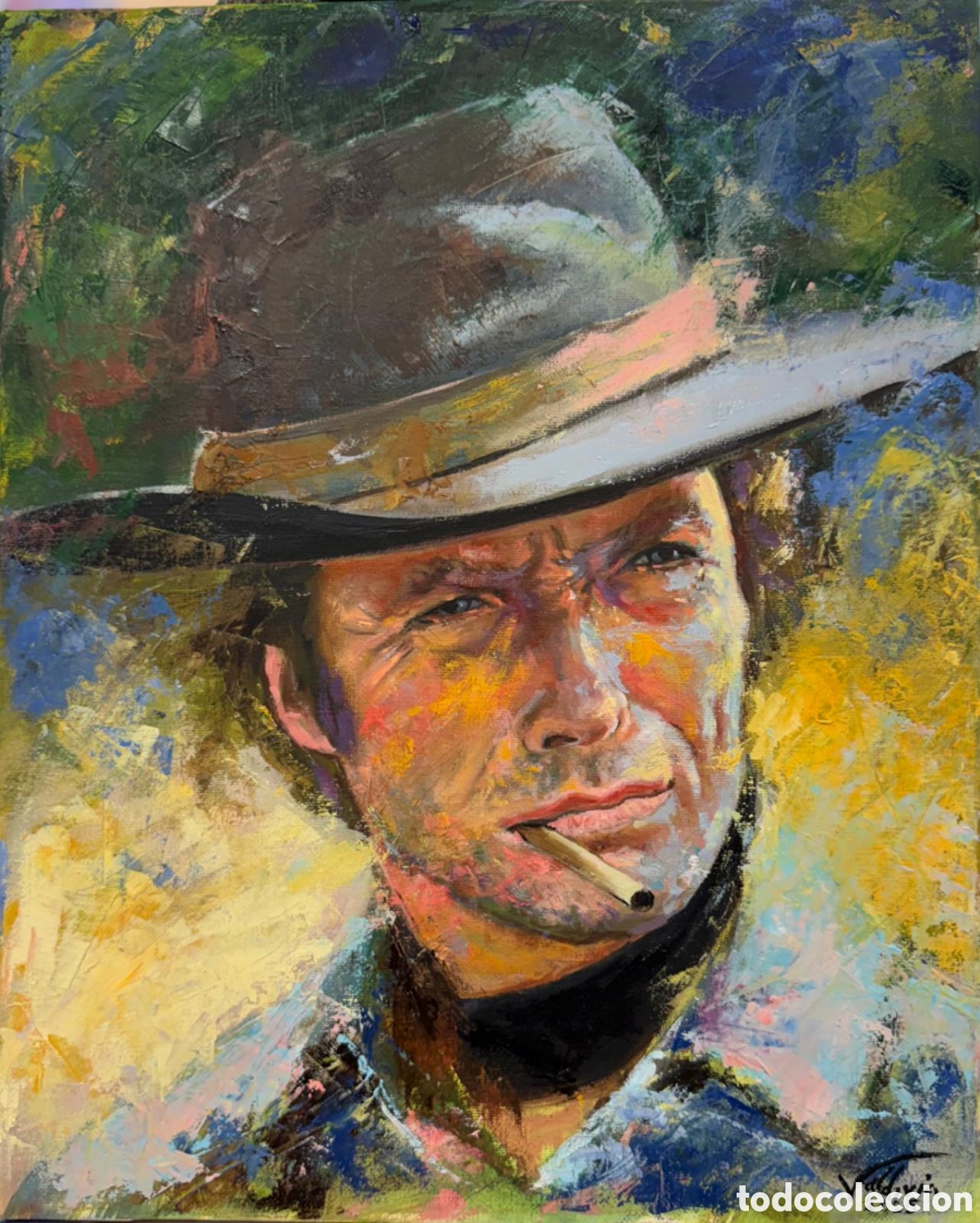 Arte: &rdquo;Retrato de Clint EstWood &rdquo;