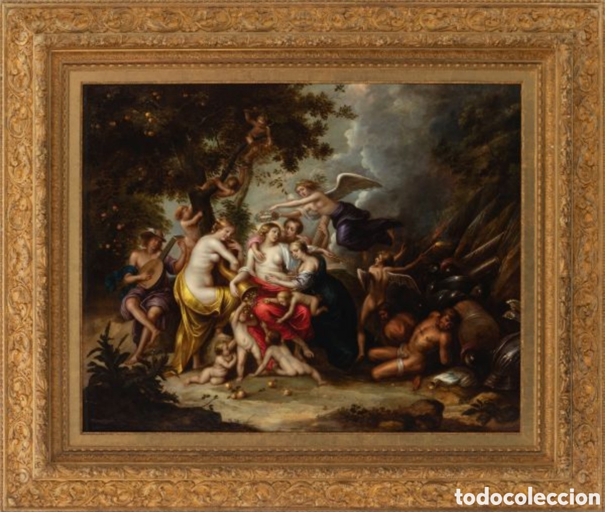 Arte: HENDRICK VAN BALEN (Amberes, h. 1573 - 1632) &ldquo;Alegor&iacute;a de la abundancia&rdquo;: &Oacute;leo sobre cobre.