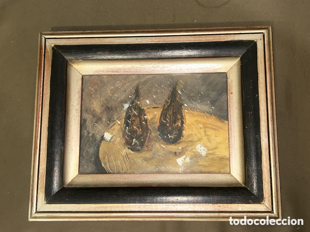 Arte: PINTURA OLEO SOBRE LIENZO PANCHO COSSIO &ldquo;BODEG&Oacute;N CON DADOS&rdquo; *ORIGINAL* *VER FOTOS*