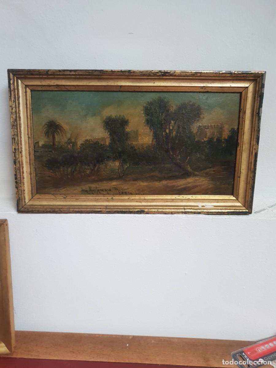 Arte: Jose Montenegro y capell jerez de la frontera oleo sobre tabla firmado fechado