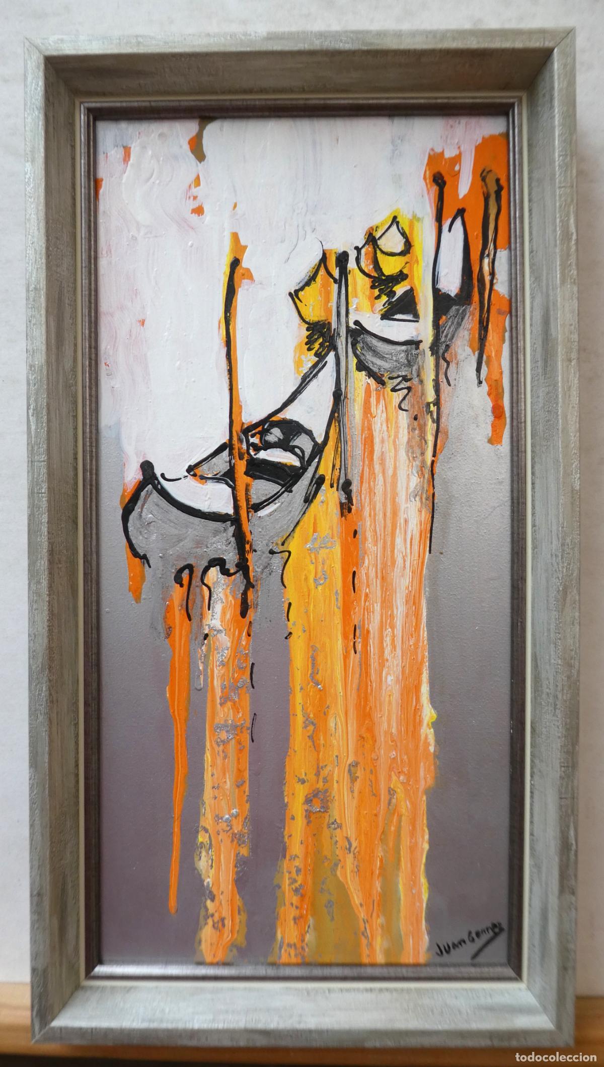 Arte: Oleo de Juan Gomez, mide 40X20 cm. y 44X24 cm con marco