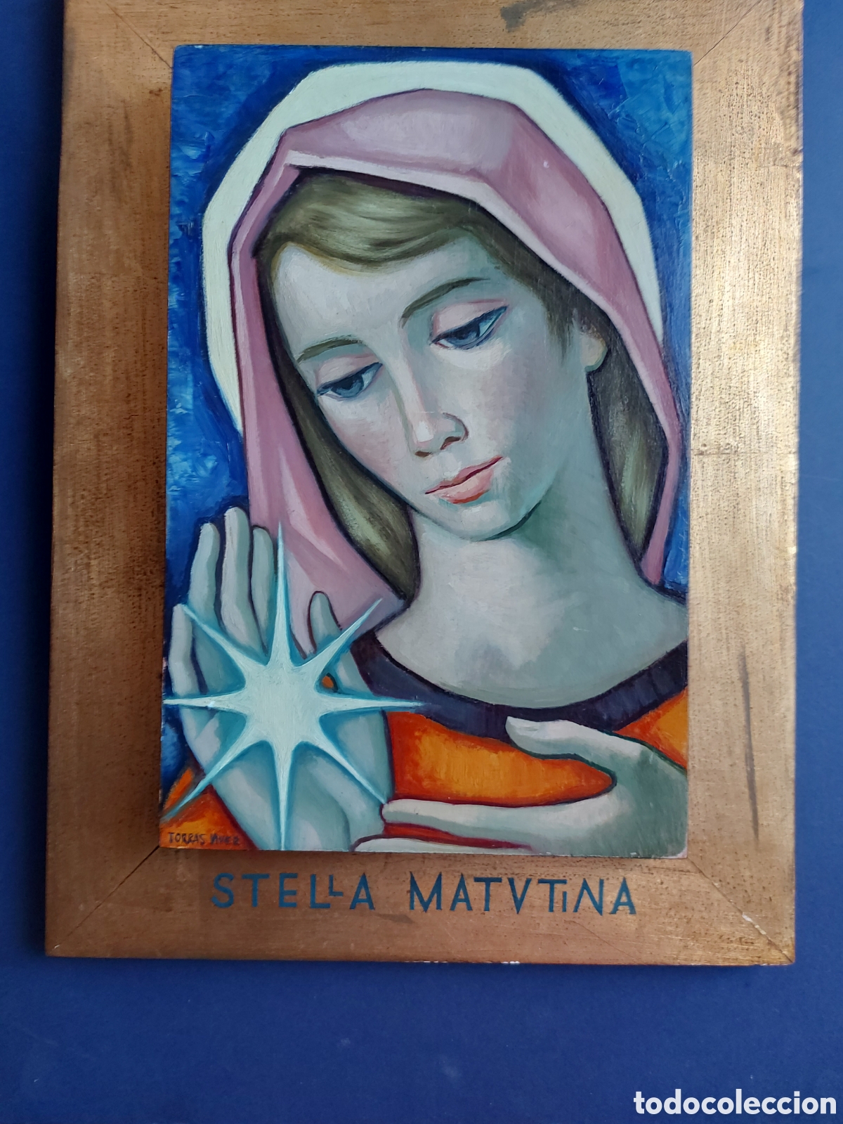 Arte: JOAN TORRAS VIVER &rdquo;STELLA MATUTINA&rdquo; OLEO