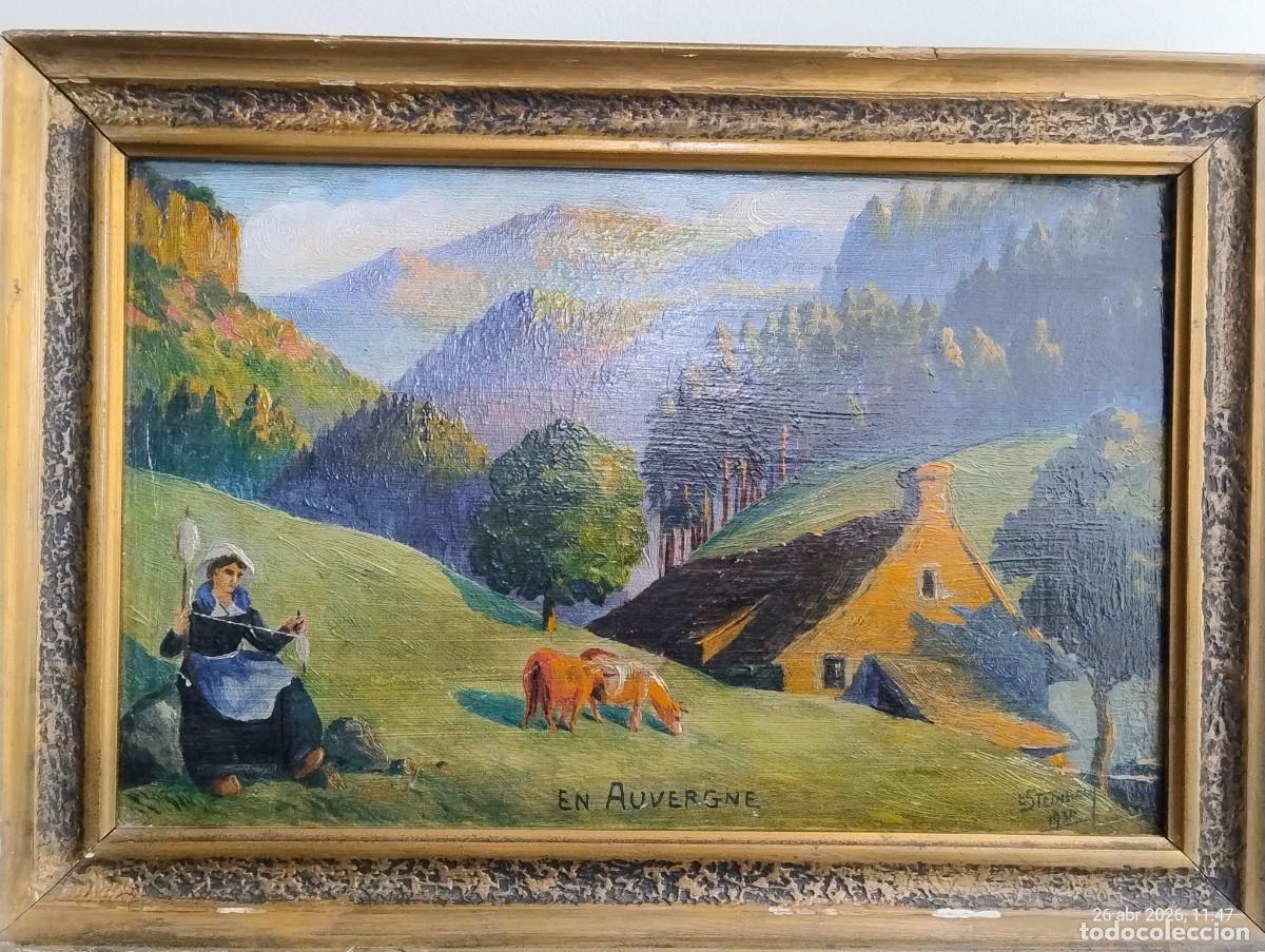 Arte: CUDRO COSTUMBRISTA FRANCES FIRMADO STENIBAUL 1931