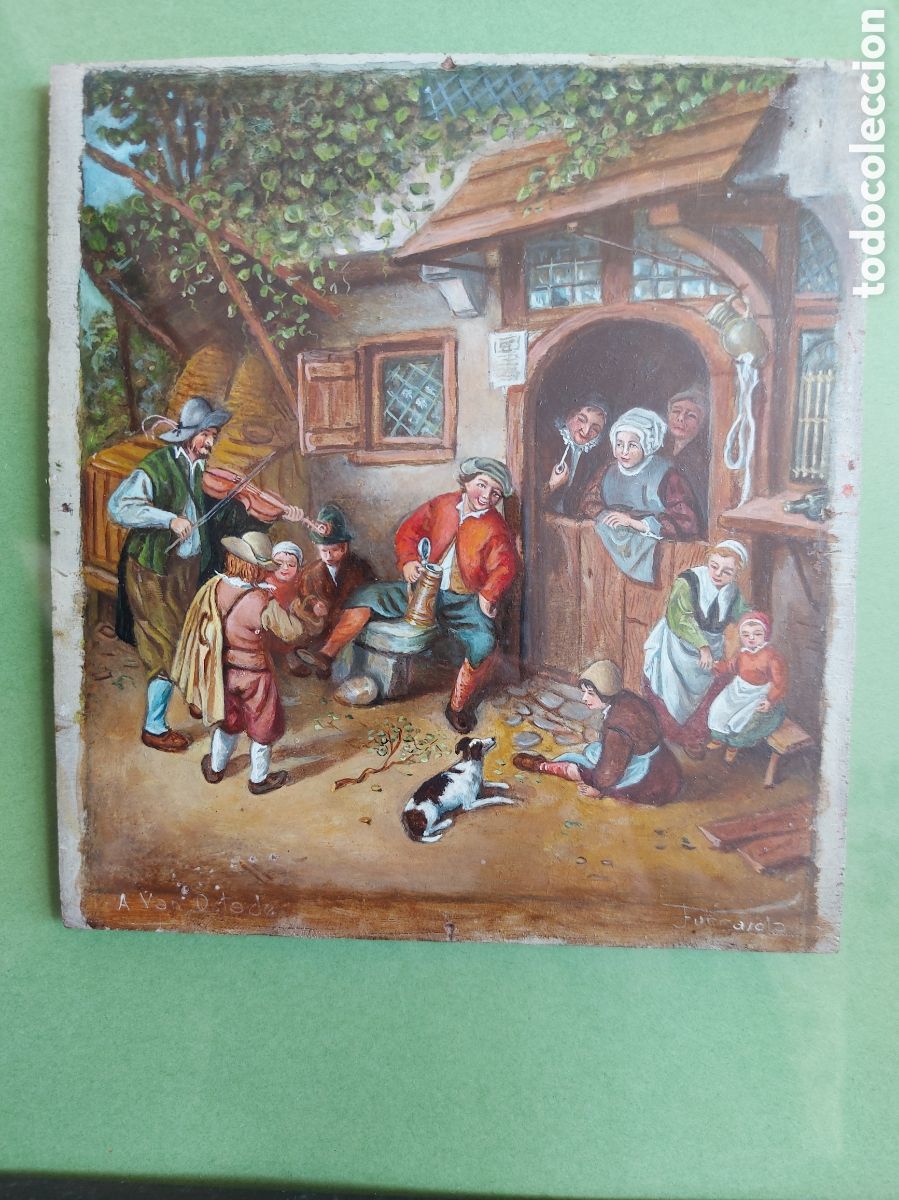 Arte: &rdquo;ESCENA CAMPESTRE EPOCA&rdquo; OLEO