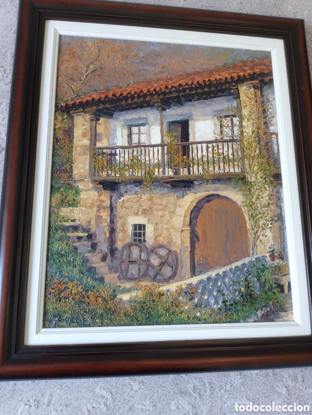 Arte: Cuadro al &oacute;leo t&eacute;cnica empaste