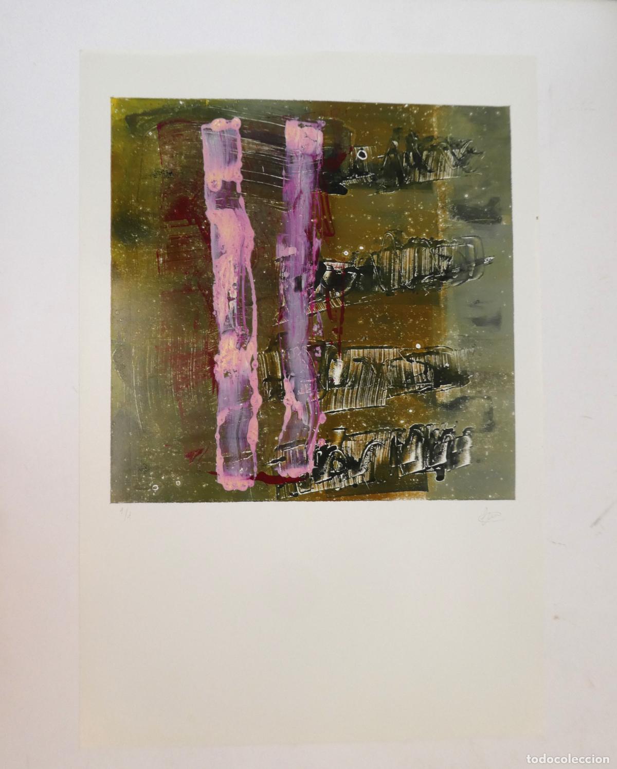 Arte: Monotipo firmado, mide 52X35 cm.