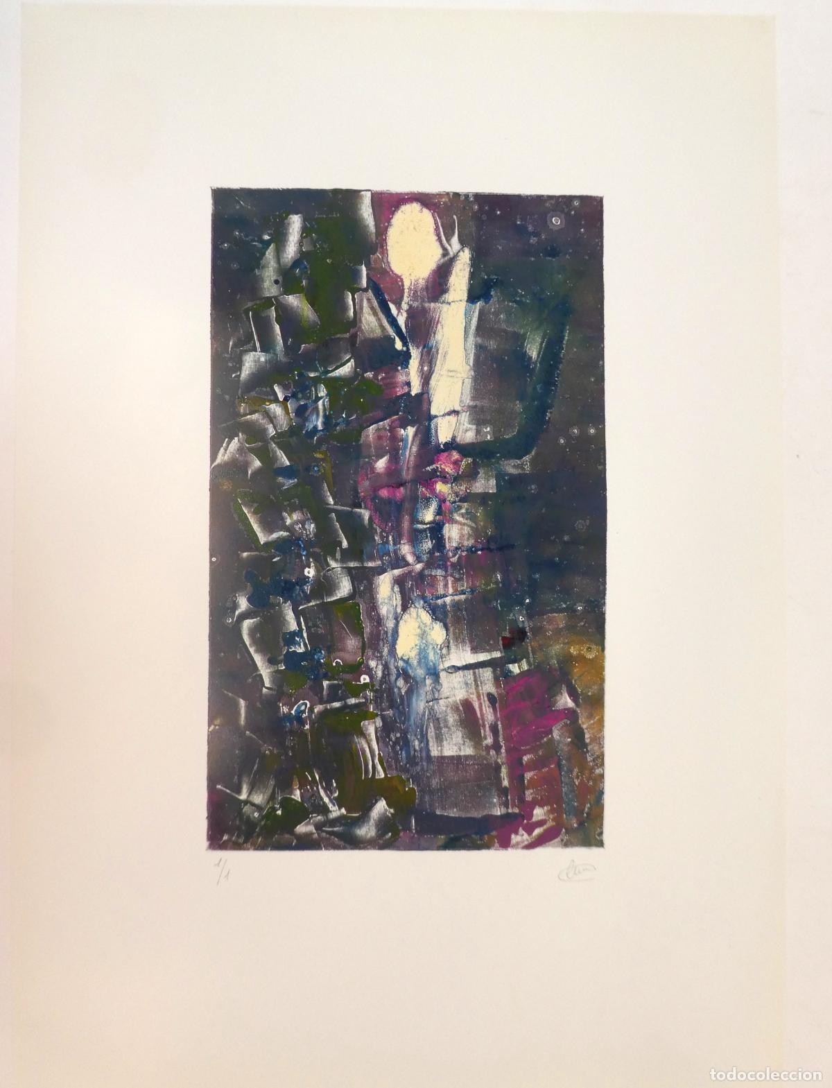 Arte: Monotipo firmado, mide 52X35 cm.