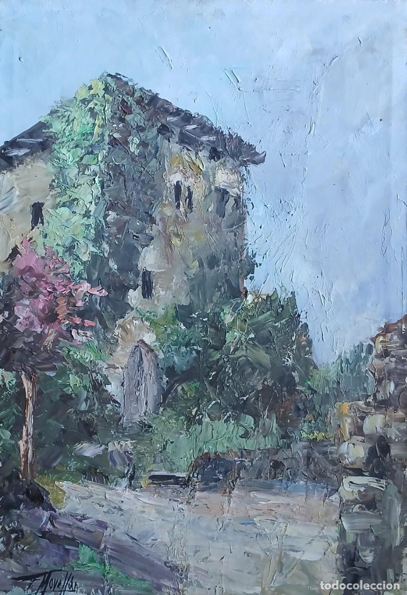 Arte: Oleo pintor vasco Pedro Movellan - Foto 1