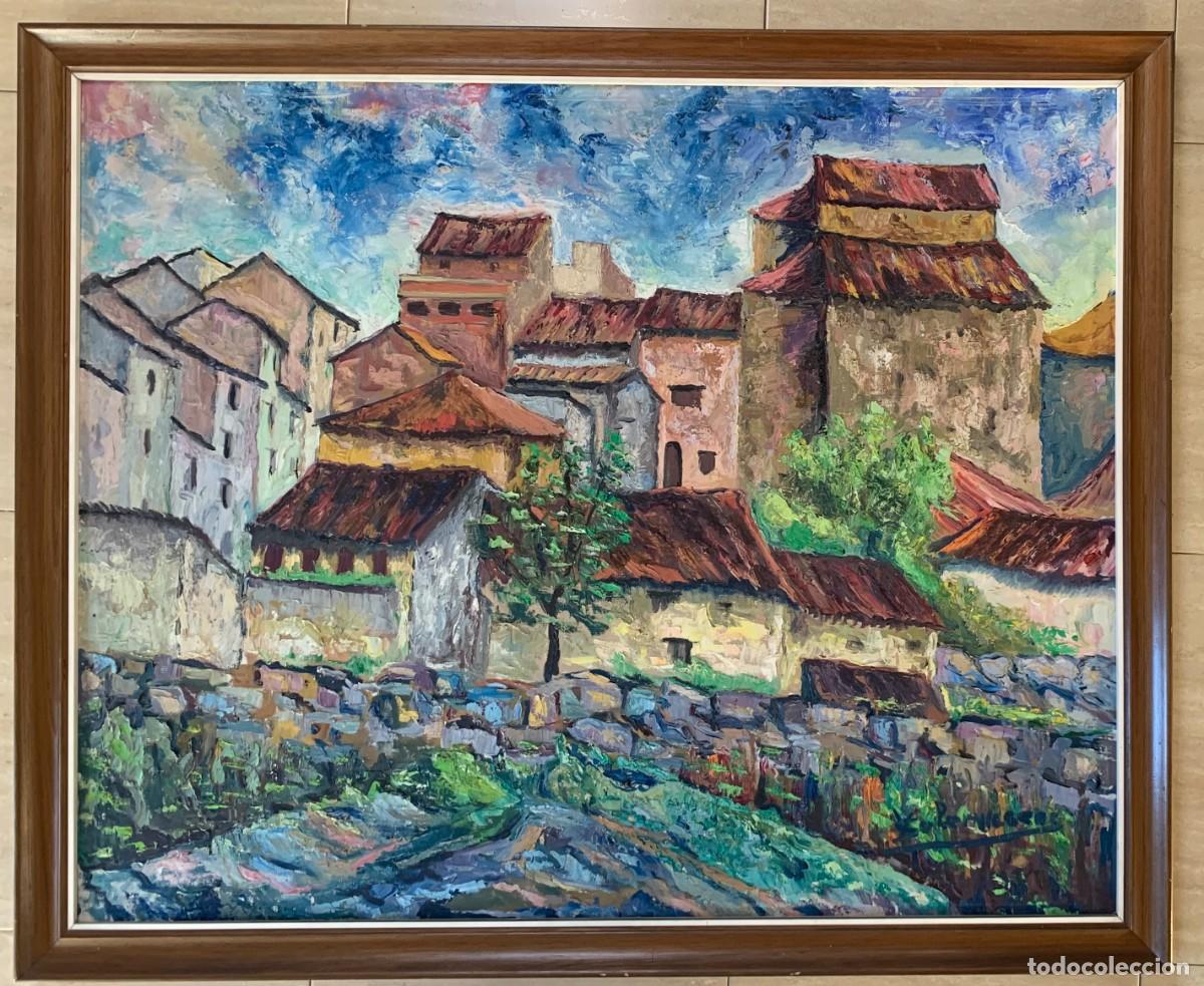 Arte: VALENT&Iacute; SOLERVICENS FONTCUBERTA (1902-1989). &Oacute;LEO S/ TELA. ENMARCADO MADERA: 108 X 89. VER FOTOS.