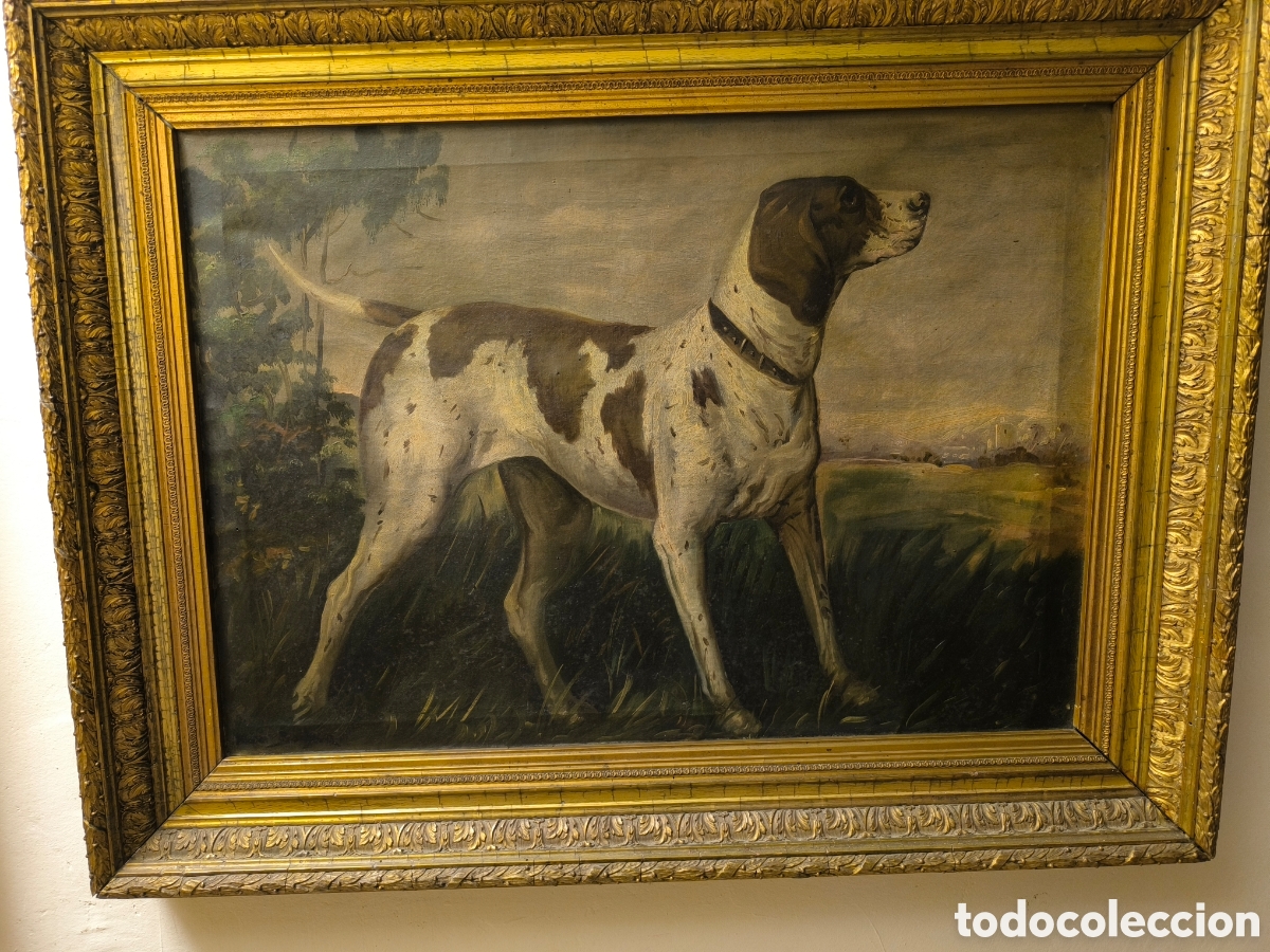 Kunst: ROSA BONHEUR ,,,Marie Rosalie Bonheur (1822 &ndash; 1899) Pointer. Atr.
