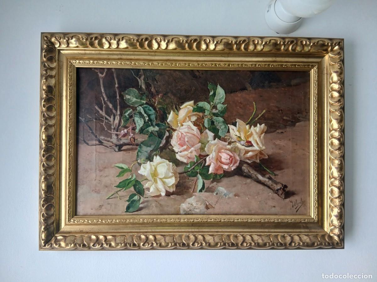 Arte: JOS&Eacute; NOGALES SEVILLA (M&Aacute;LAGA, 1860-1939) FLORES Y ESPINAS. PINTURA MALAGUE&Ntilde;A DEL SIGLO XIX