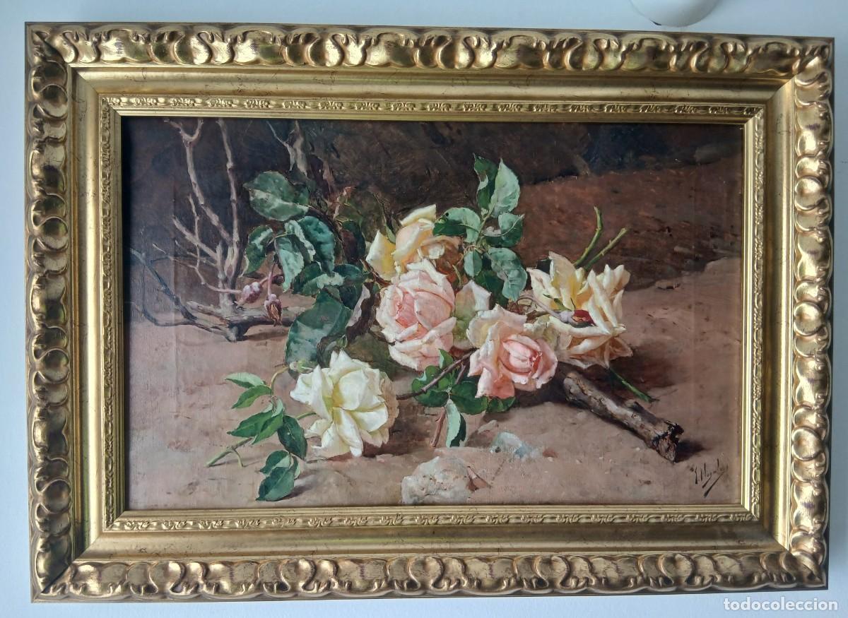 Arte: JOS&Eacute; NOGALES SEVILLA (M&Aacute;LAGA, 1860-1939) FLORES Y ESPINAS. PINTURA MALAGUE&Ntilde;A DEL SIGLO XIX