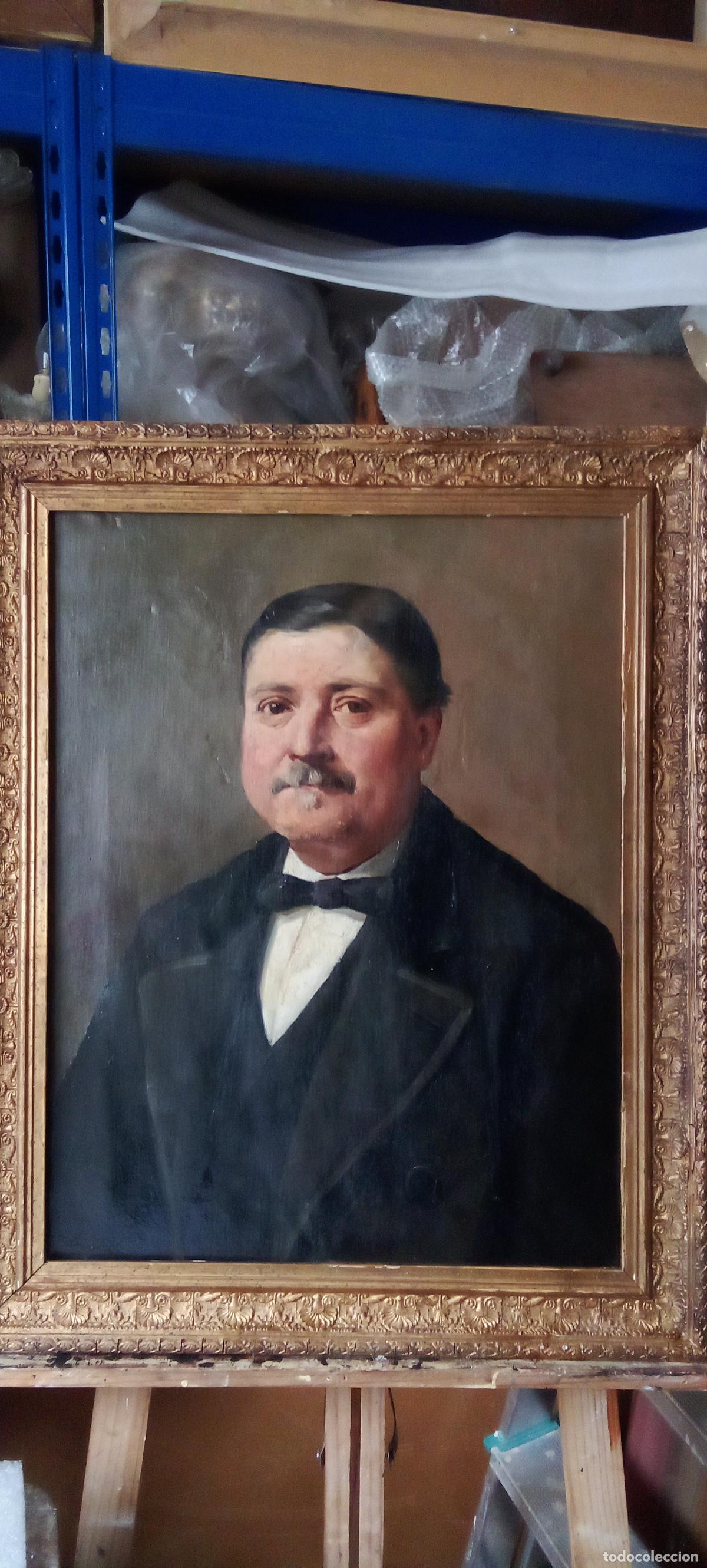 Arte: F. PARERA. RETRATO MASCULINO.