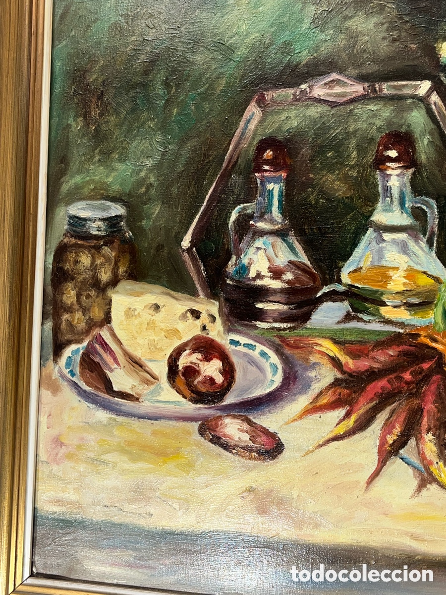Arte: Bodeg&oacute;n de cocina tradicional al &oacute;leo de J. S&aacute;nchez - Foto 4