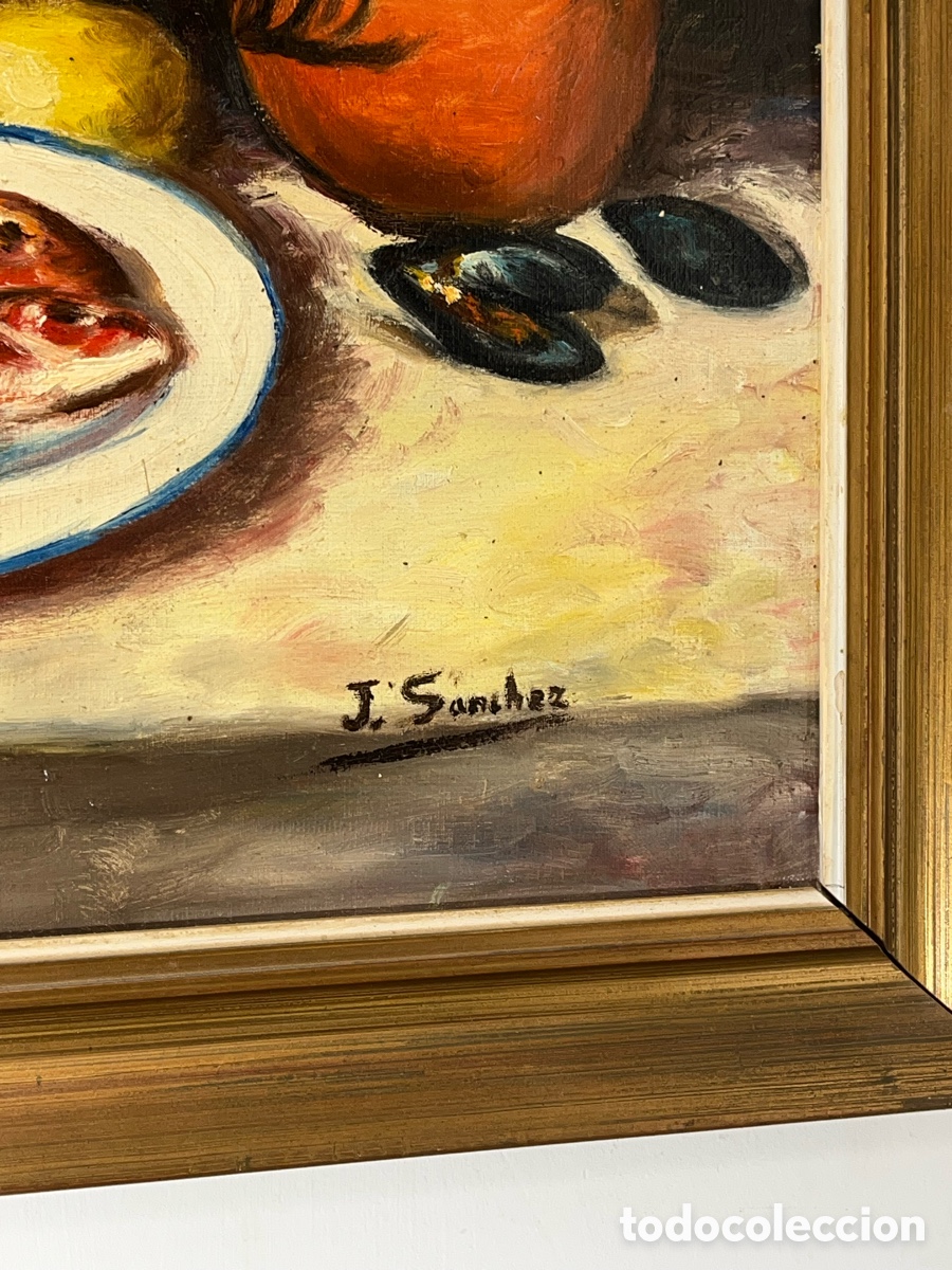 Arte: Bodeg&oacute;n de cocina tradicional al &oacute;leo de J. S&aacute;nchez - Foto 5