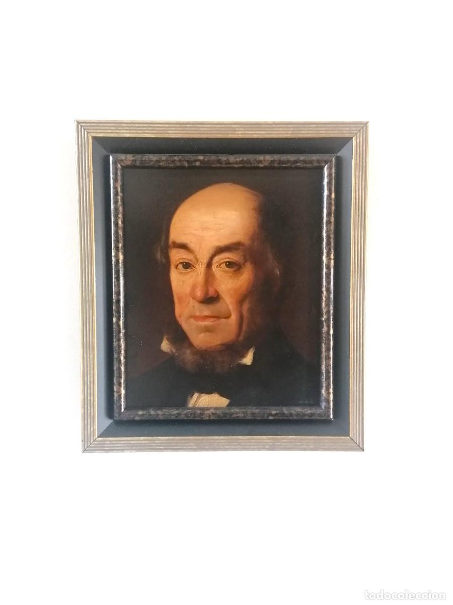 Arte: Retrato al &oacute;leo antiguo del siglo XIX, probablemente de Escocia