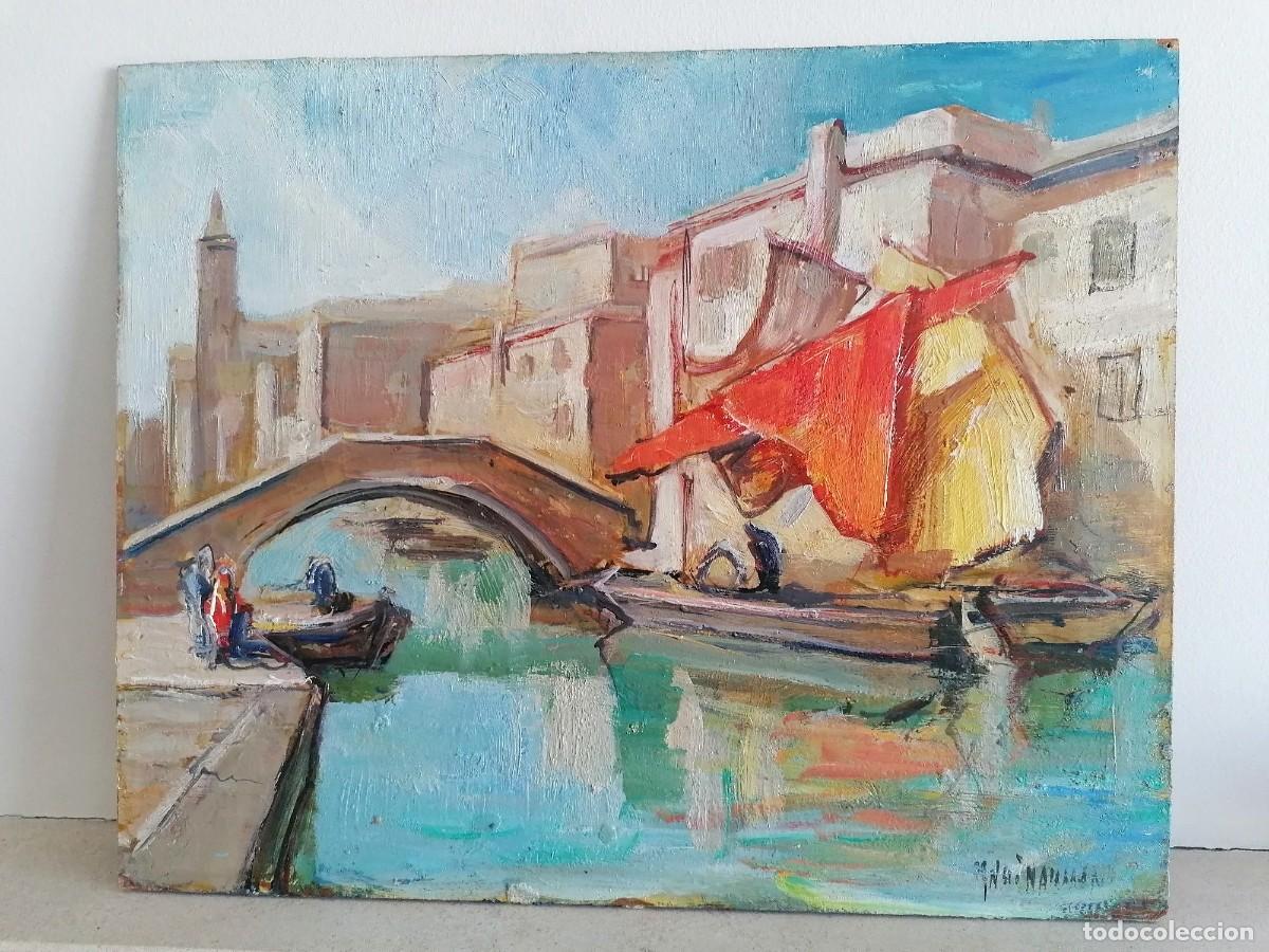 Arte: Knut Norman, Suecia (1896-1977) pintura al &oacute;leo